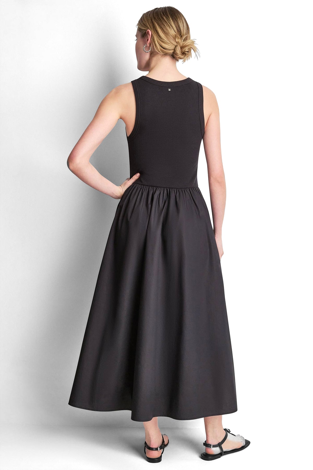 RIB HENLEY TANK MAXI DRESS VIEW 2