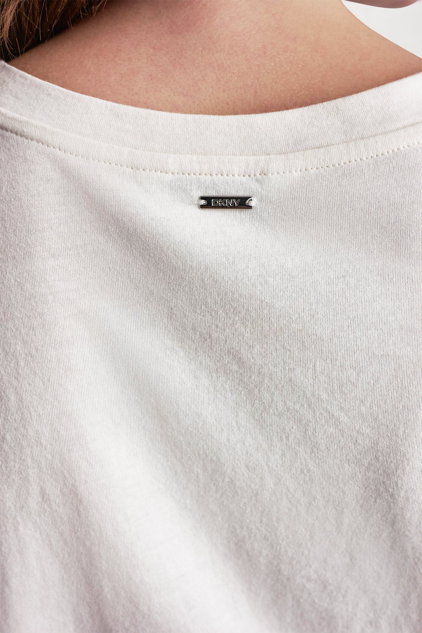 MIXED MEDIA TIE-FRONT TEE VIEW 8 | All Products