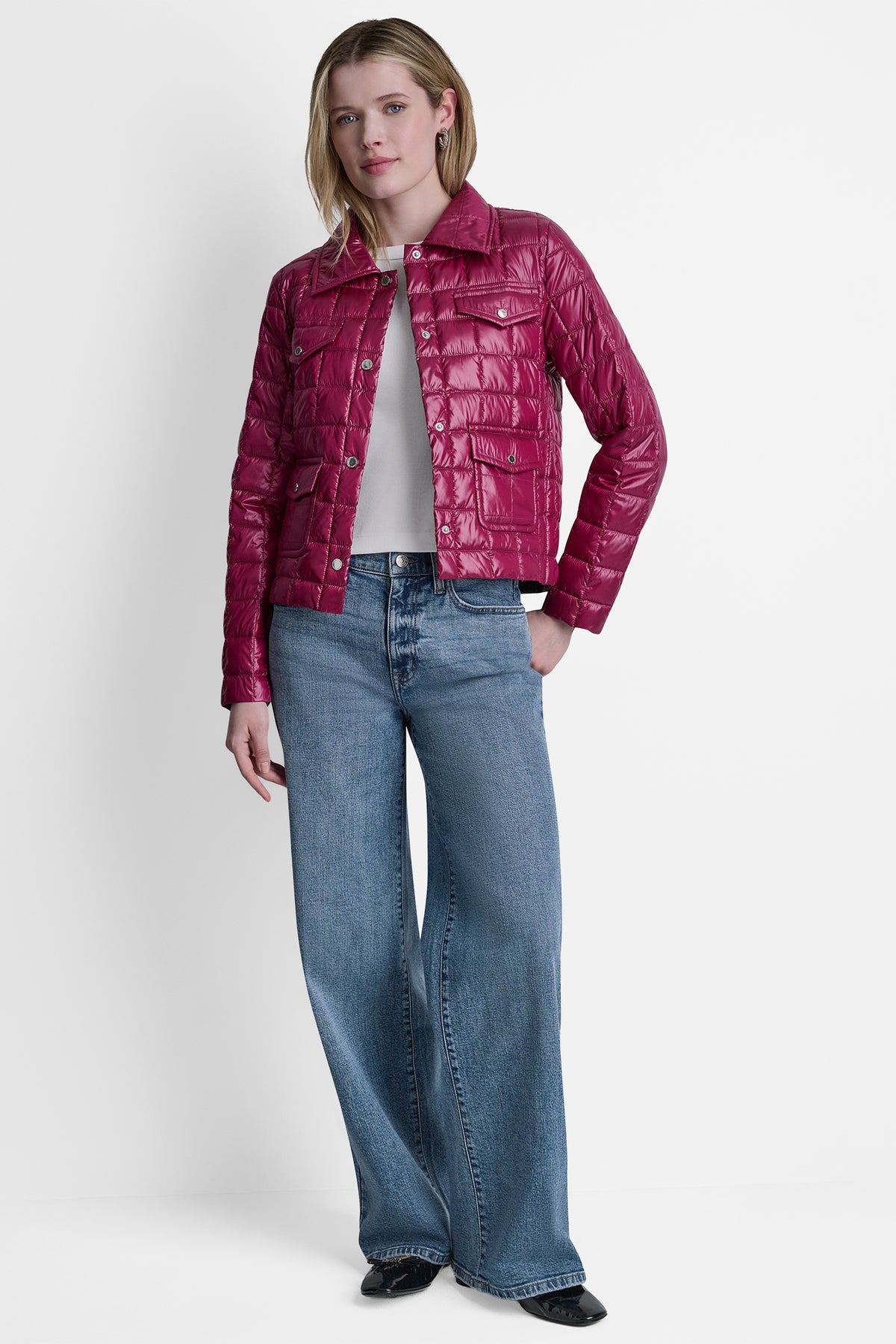 BOX QUILT PUFFER JACKET VIEW 2