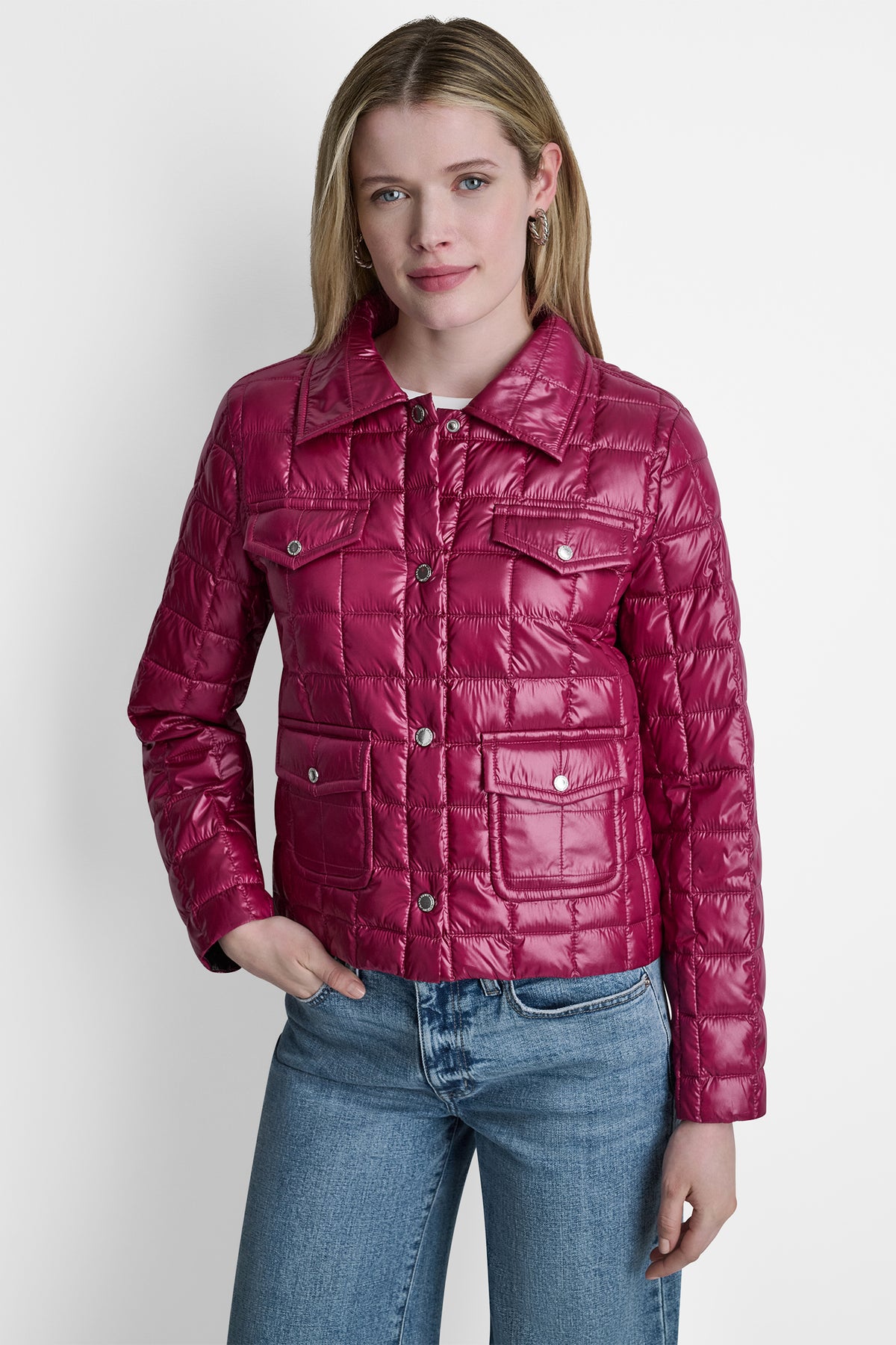 BOX QUILT PUFFER JACKET View 1 | Outerwear Under $100