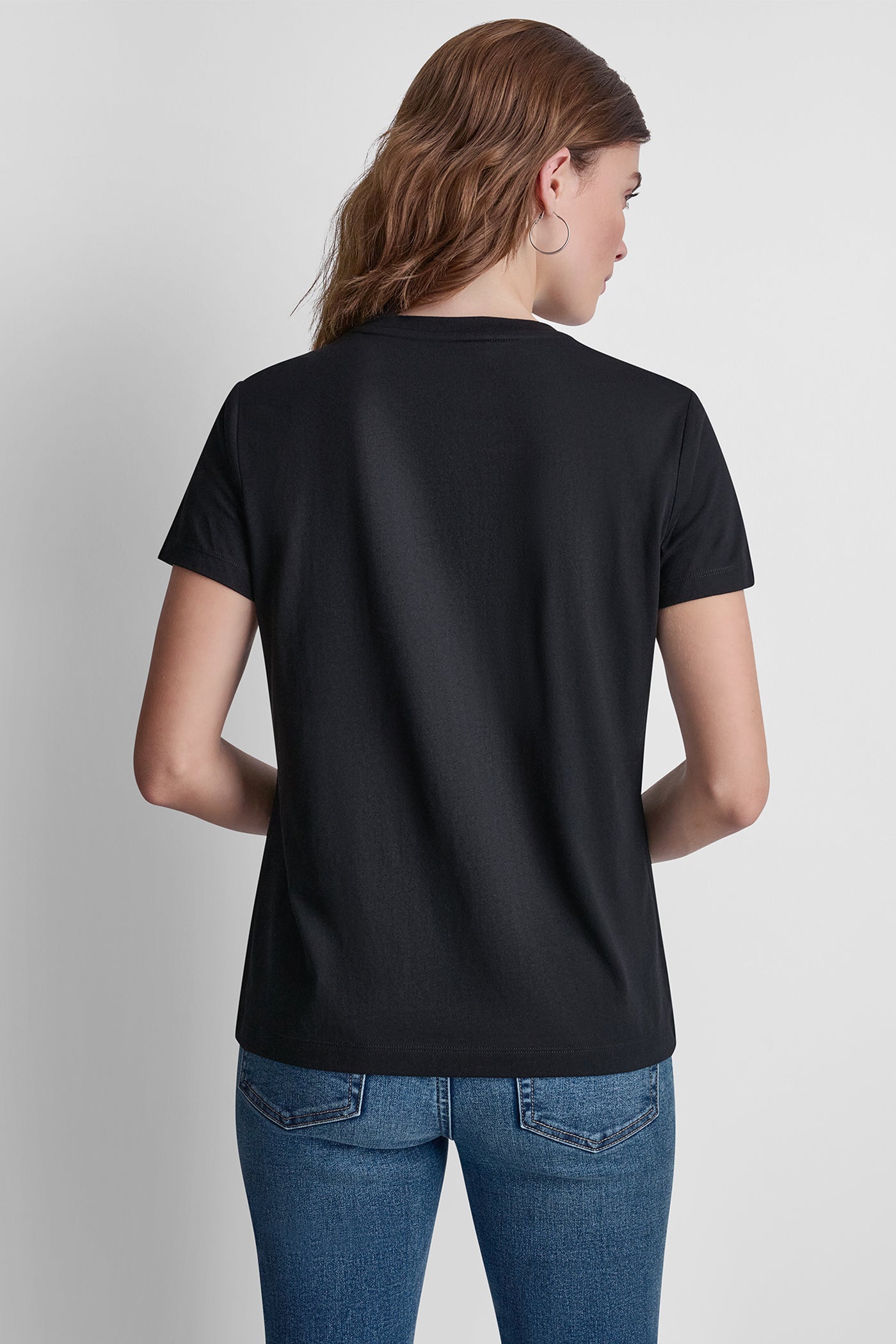 DKNY JEANS STACKED RHINESTONE DOME TEE VIEW 3 | Clothing