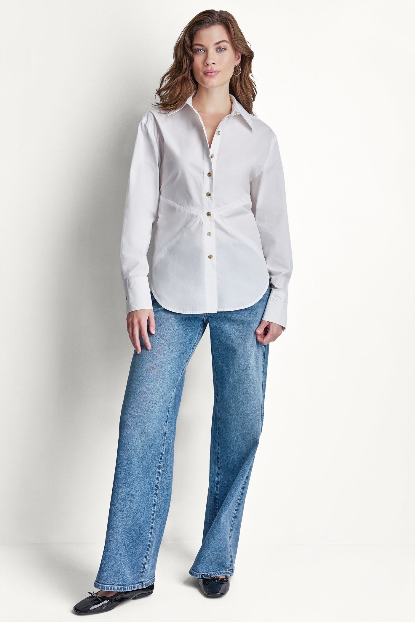 POPLIN CUTOUT TIE BACK SHIRT VIEW 4 | WOMEN'S SWEATERS & TOPS