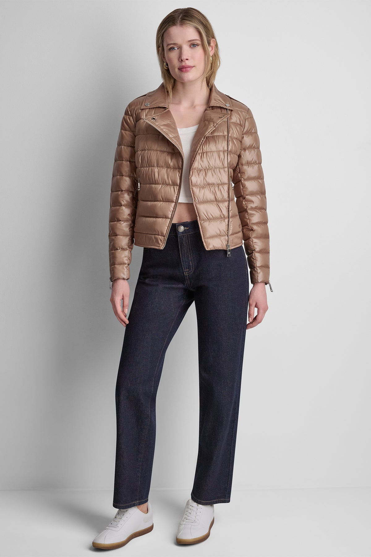MOTO STYLE PUFFER JACKET VIEW 2