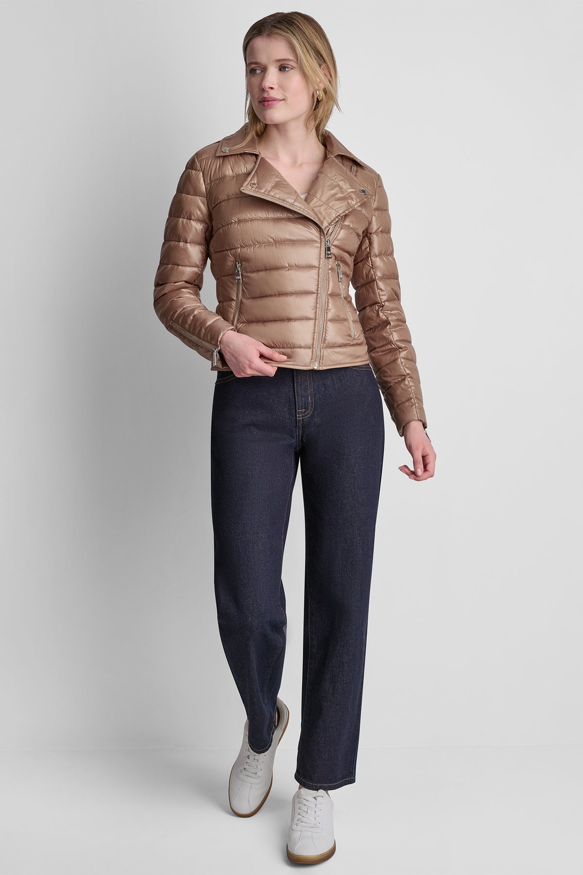 MOTO STYLE PUFFER JACKET VIEW 2