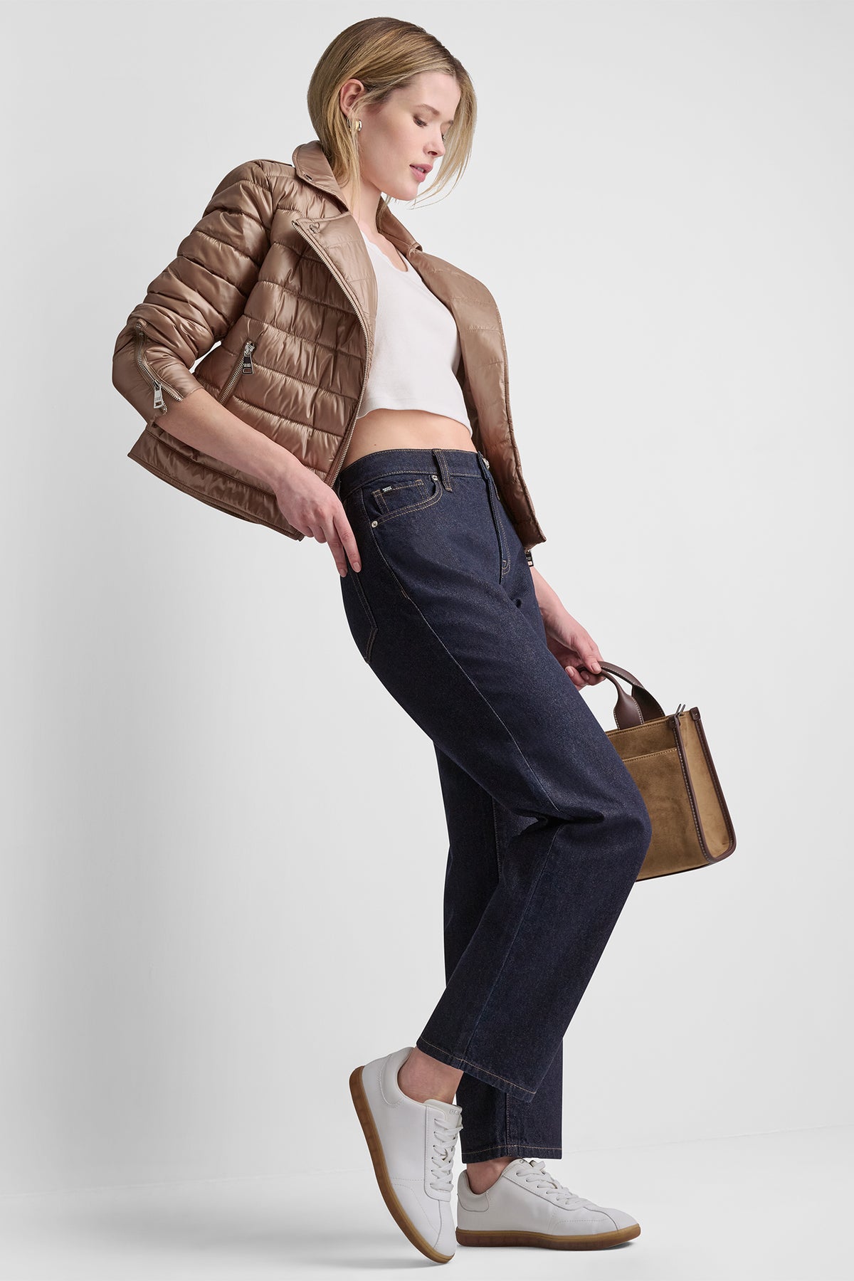 MOTO STYLE PUFFER JACKET VIEW 2