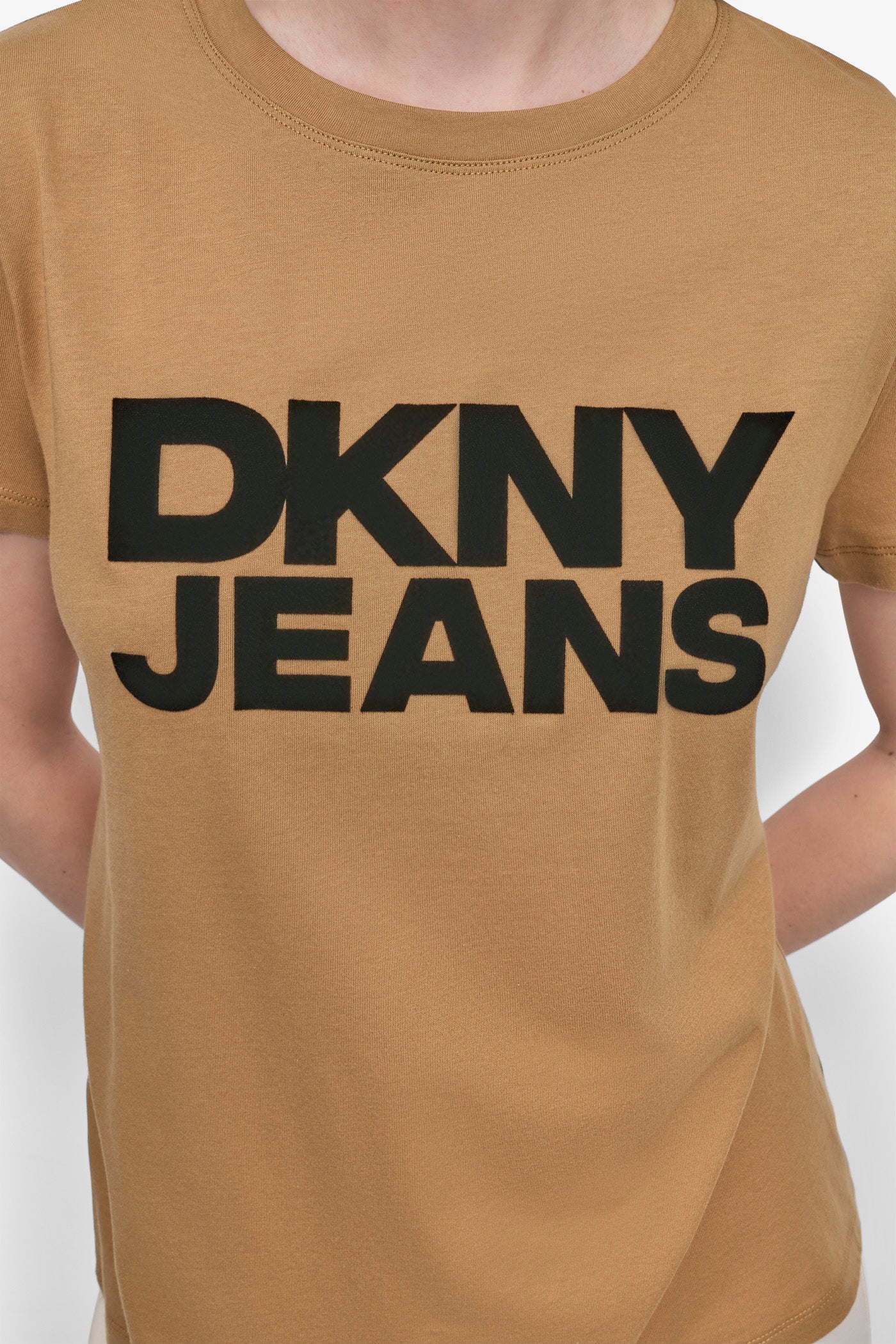 Flocked Logo Tee | Tee | DKNY