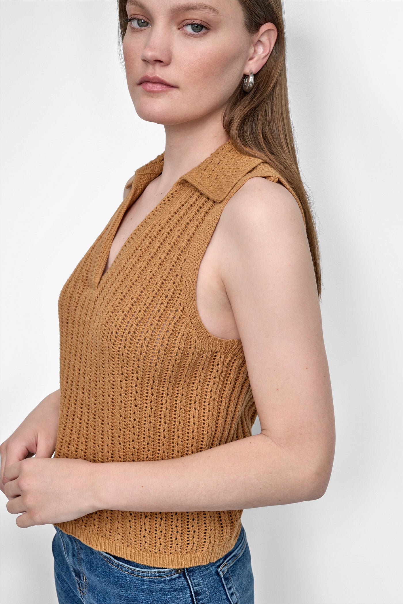 OPEN-KNIT POLO VIEW 4 | 9-5 Edit