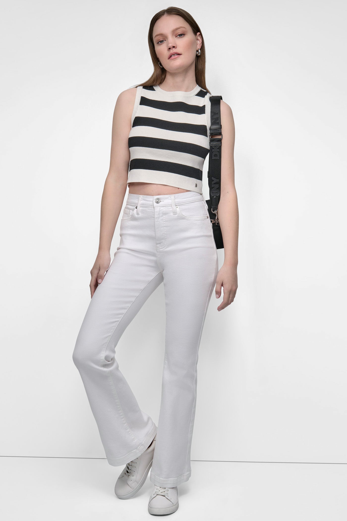 CROPPED JACQUARD SWEATER VIEW 7