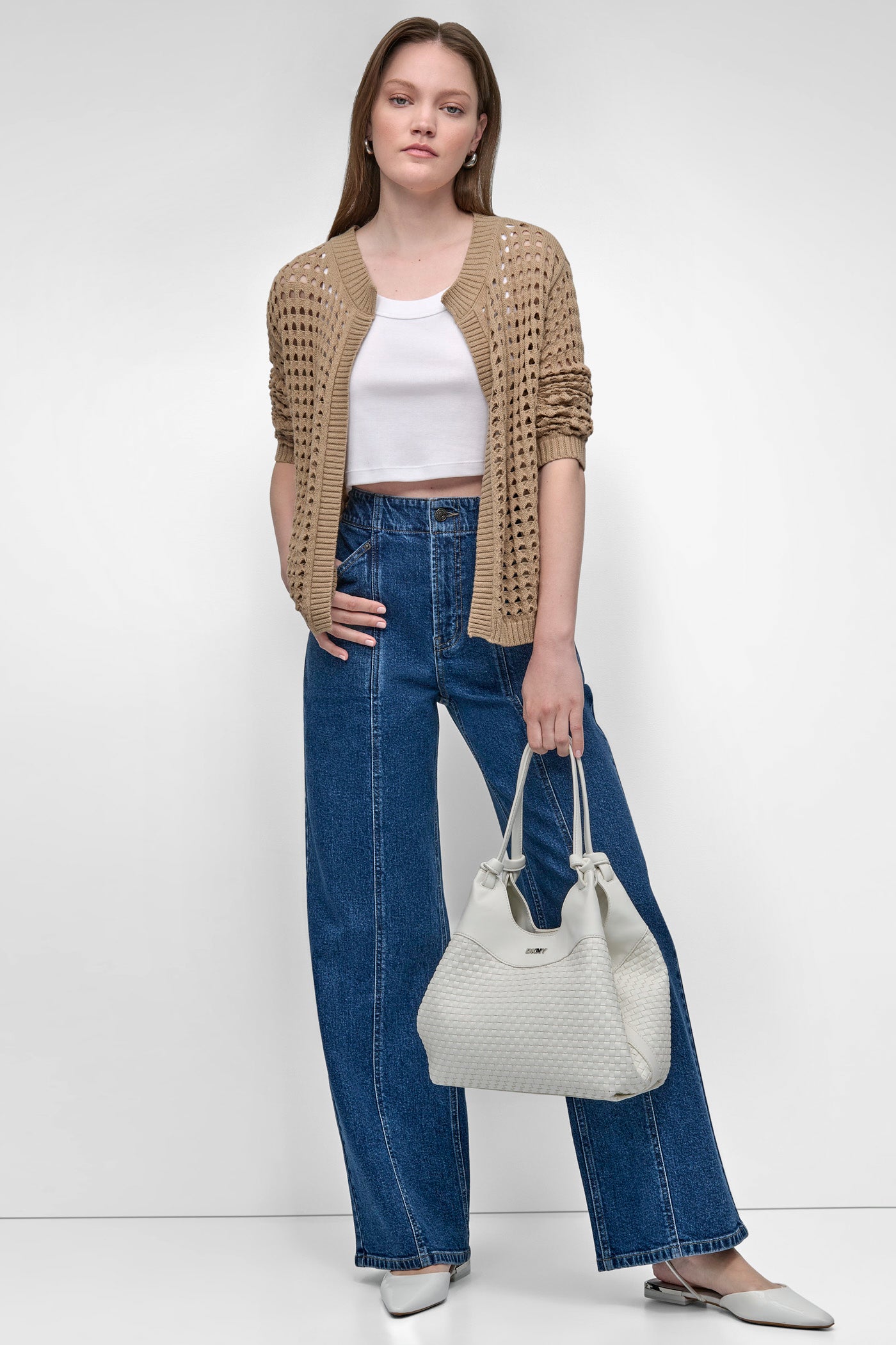 OPEN-STITCH CARDIGAN VIEW 6 | WOMEN'S SWEATERS & TOPS