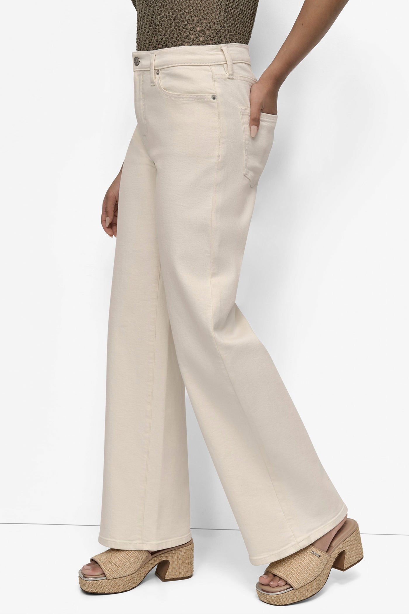 HIGH-RISE TAILORED WIDE-LEG JEAN VIEW 3 | Pants & Denim