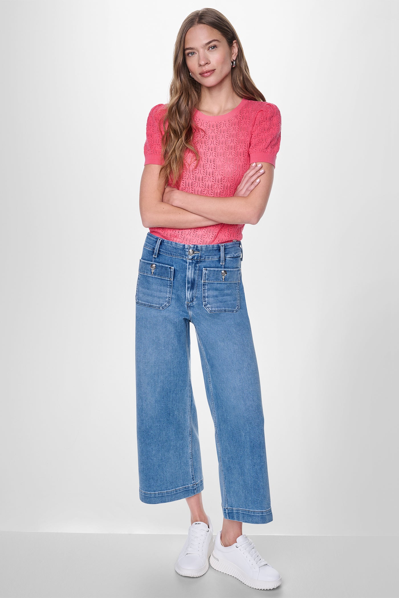 Baxter HIGH RISE WIDE LEG WITH PATCH POCKETS, VIEW 1 | MUST-HAVES