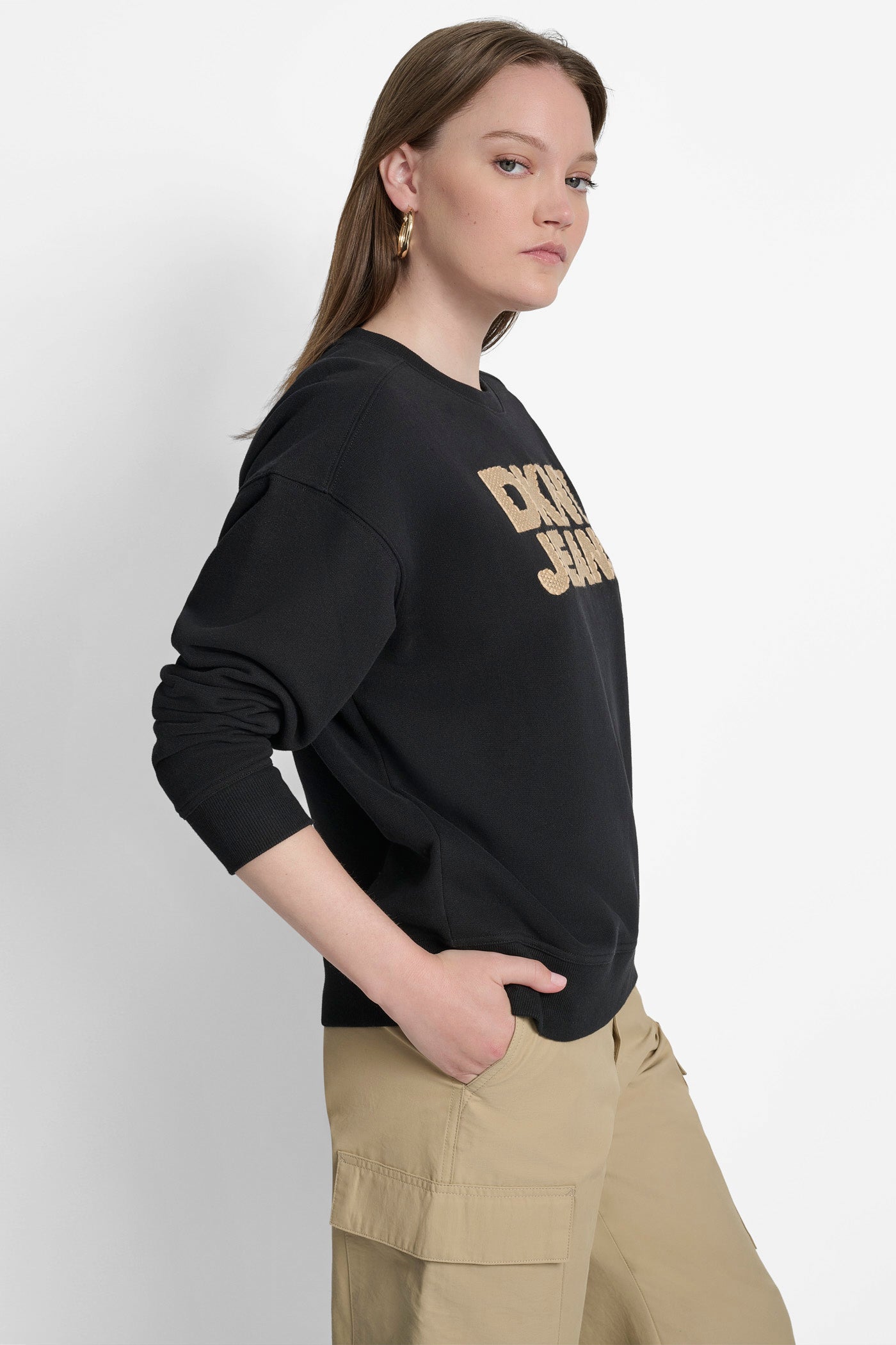 BASKETWEAVE LOGO SWEATSHIRT VIEW 3