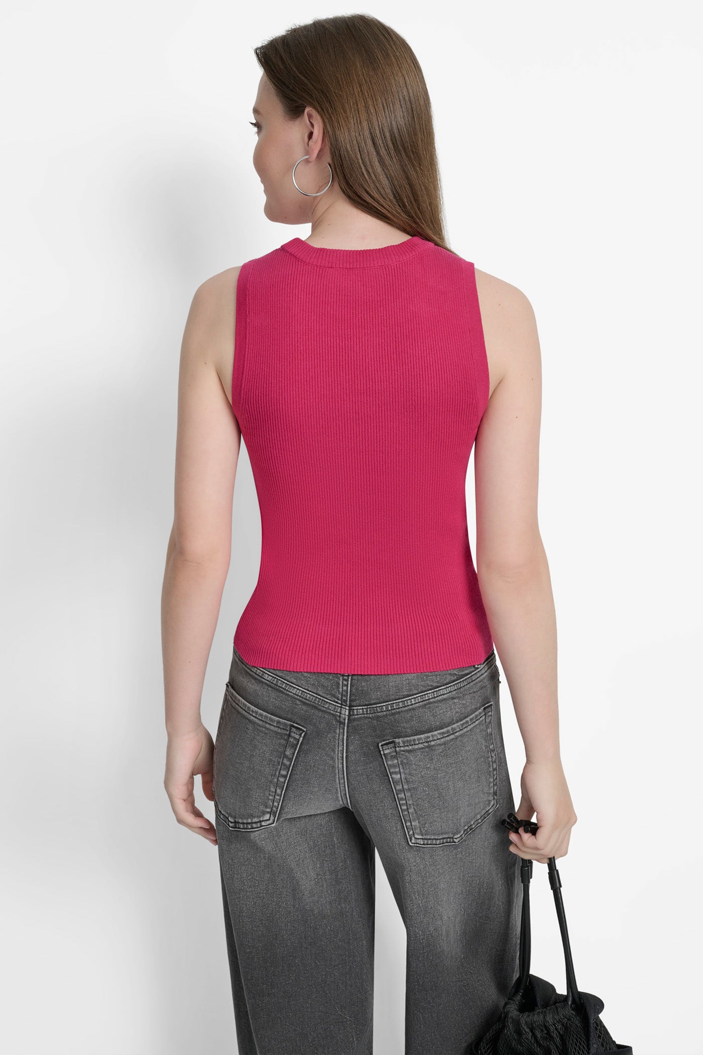 CROPPED LOGO-TRIMMED TOP VIEW 3 | DKNY Promo