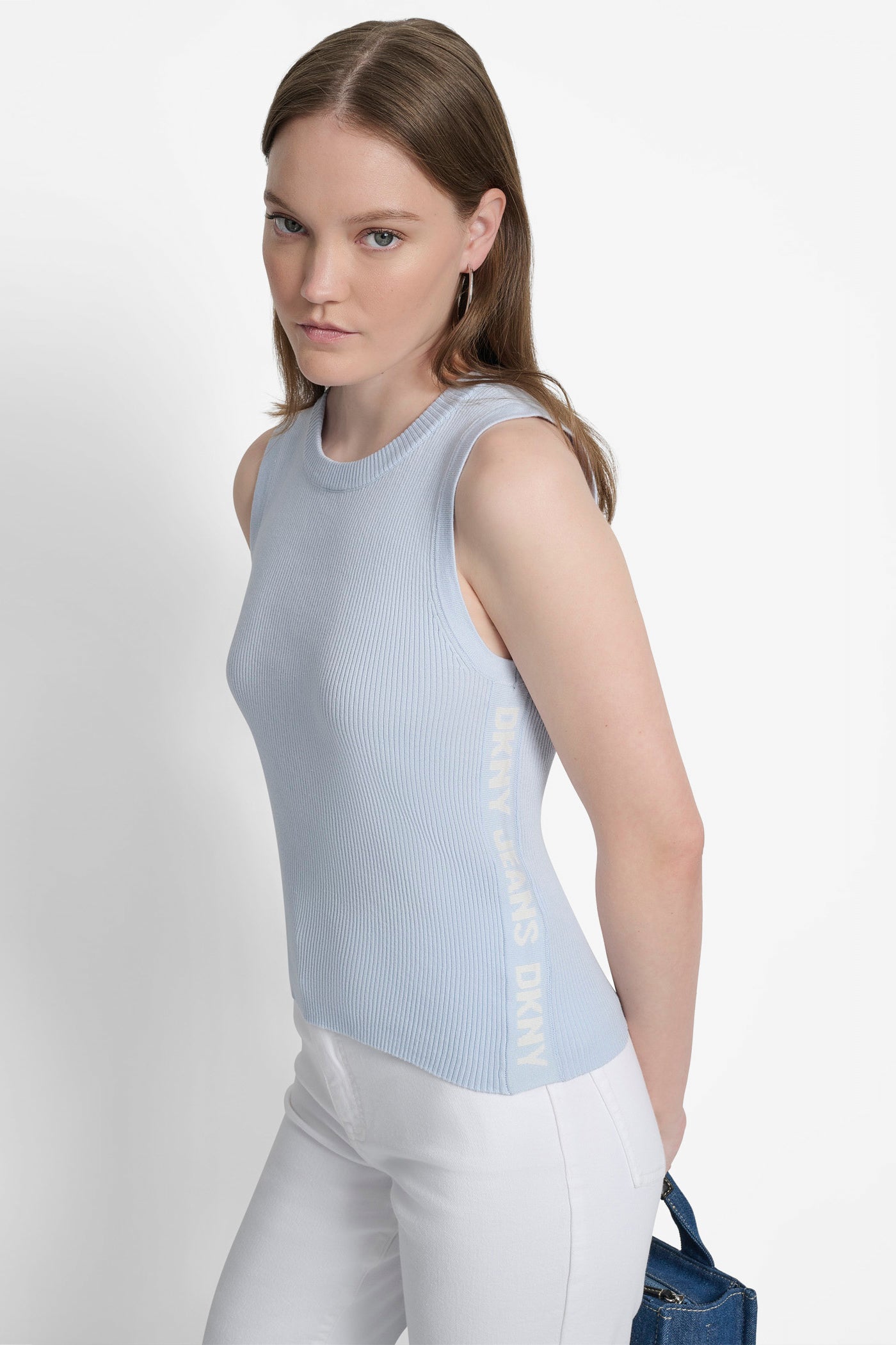 CROPPED LOGO-TRIMMED TOP VIEW 3 | DKNY Promo