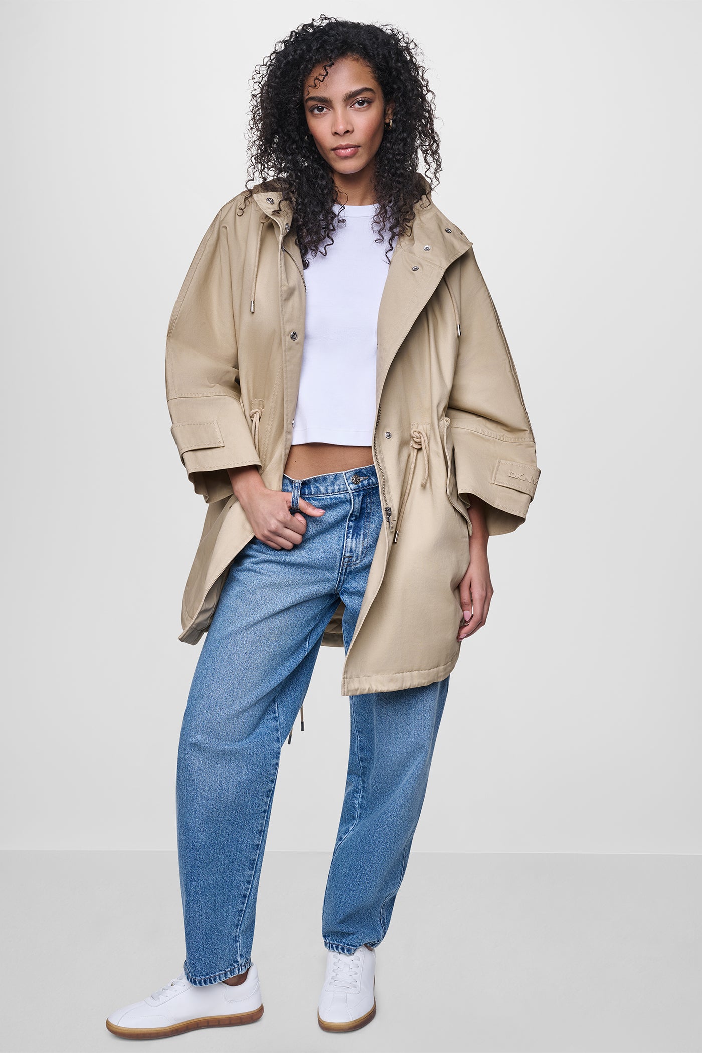 Oversized Hooded Anorak | DKNY