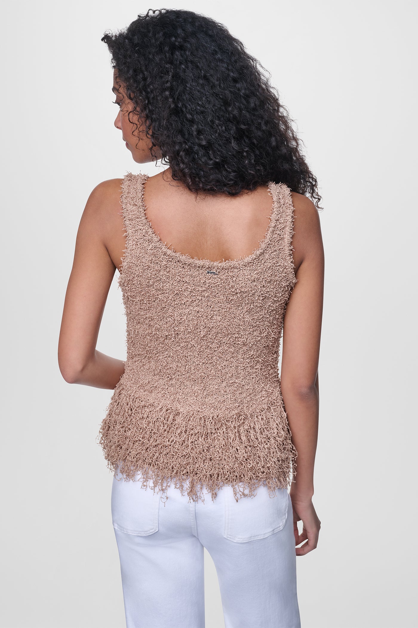 CROPPED FRINGE TANK VIEW 3 | WOMEN'S SWEATERS & TOPS