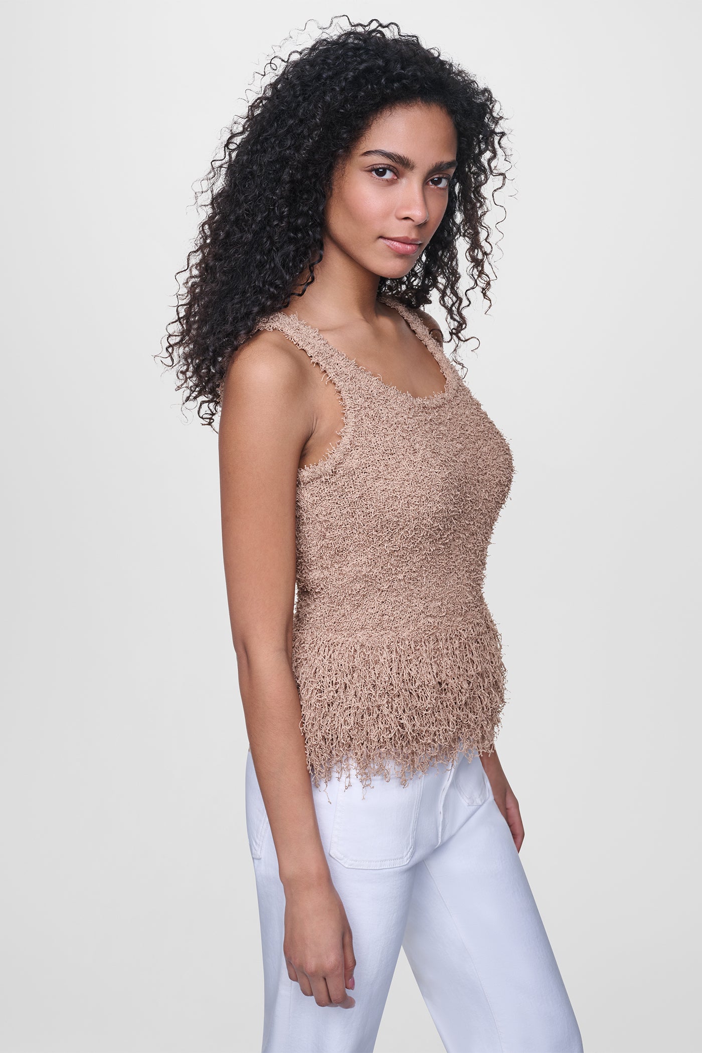 CROPPED FRINGE TANK VIEW 4 | WOMEN'S SWEATERS & TOPS