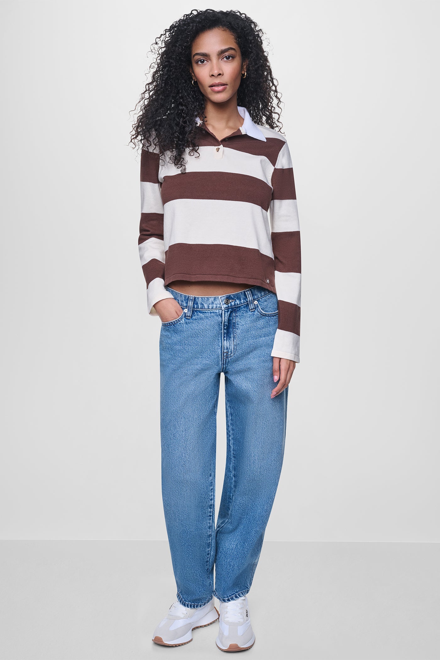 LONG SLEEVE STRIPE POLO VIEW 7