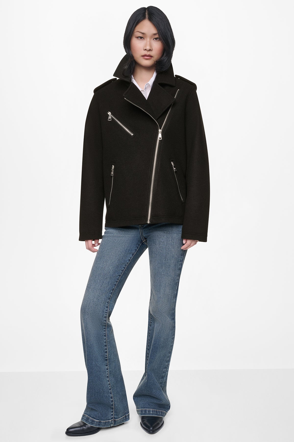 ASYMMETRICAL MOTO JACKET VIEW 2