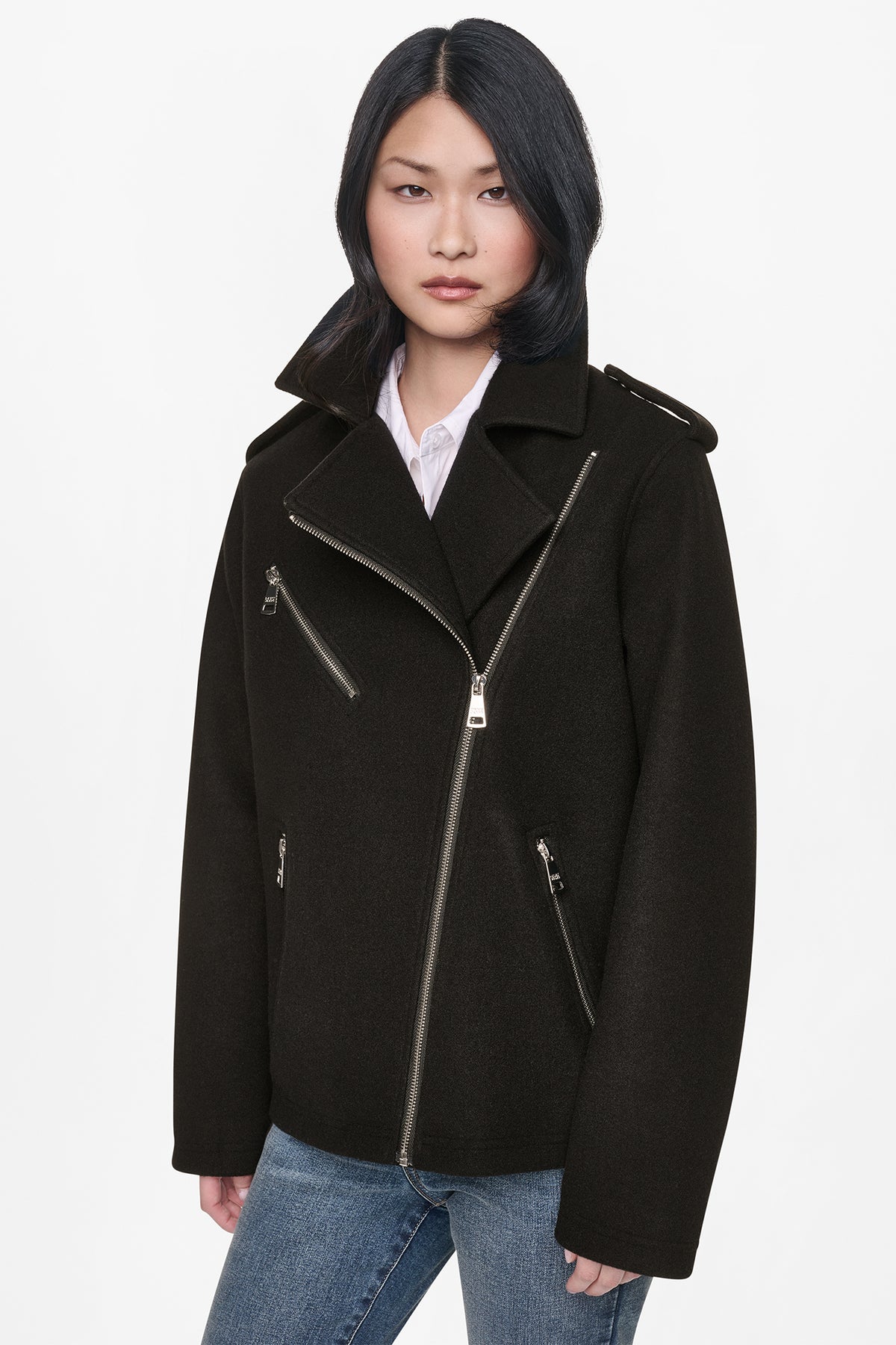 ASYMMETRICAL MOTO JACKET VIEW 2