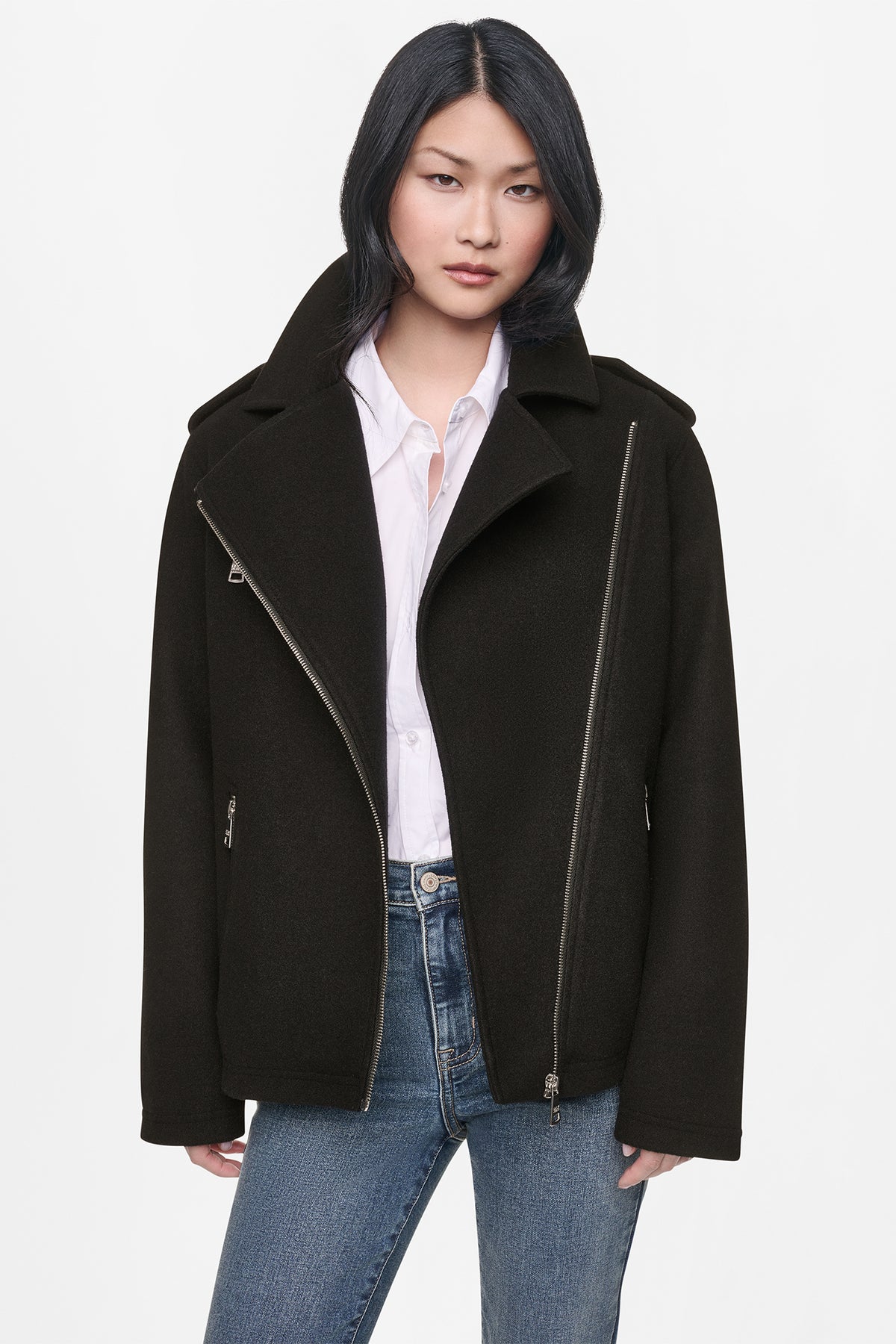 ASYMMETRICAL MOTO JACKET VIEW 2