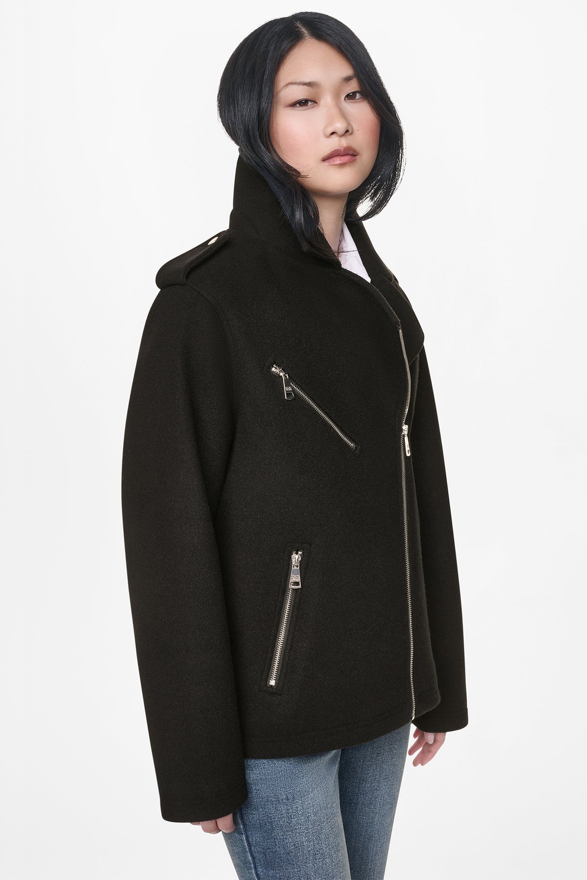 ASYMMETRICAL MOTO JACKET VIEW 2