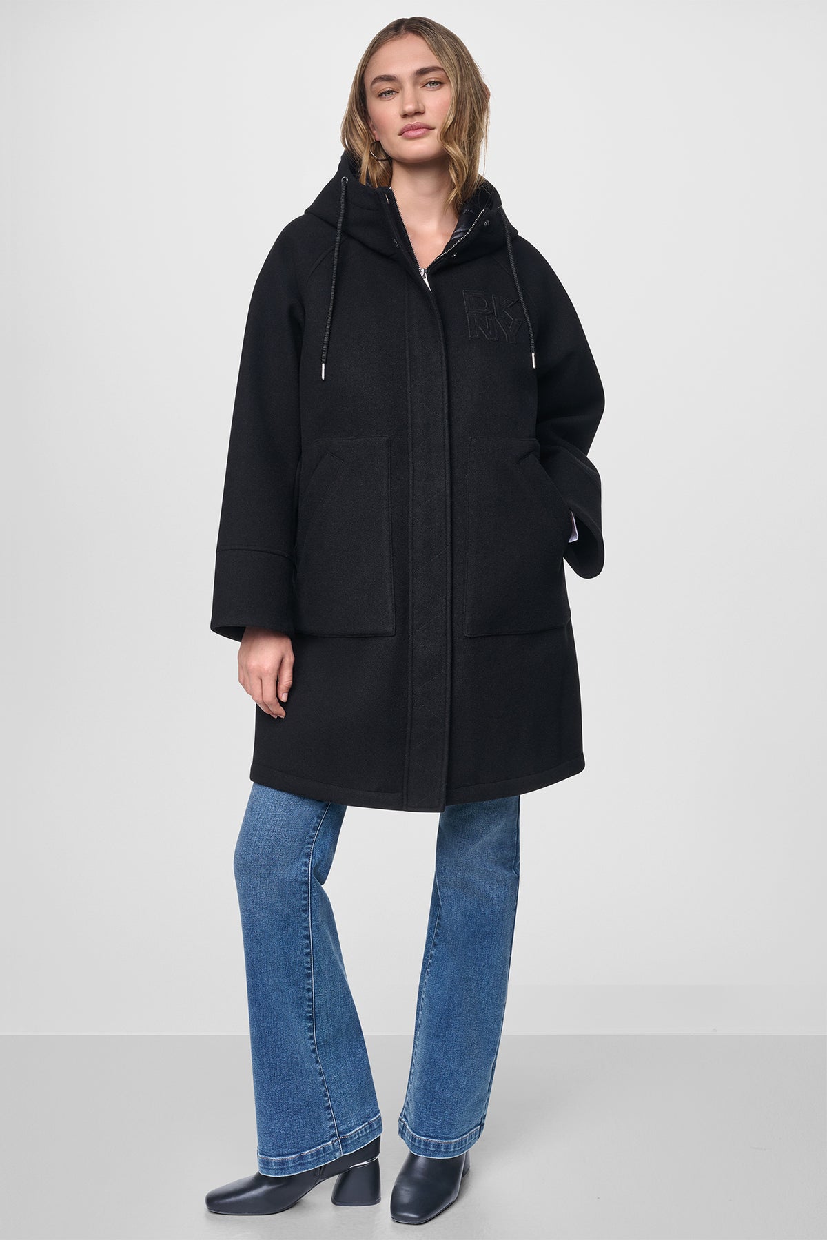 MIX MEDIA HOODED JACKET VIEW 2