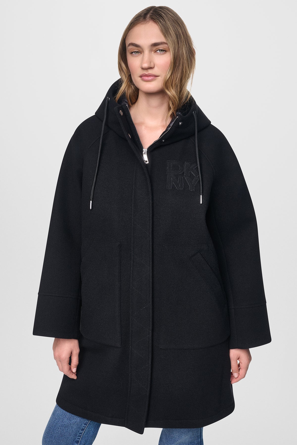 MIX MEDIA HOODED JACKET VIEW 2