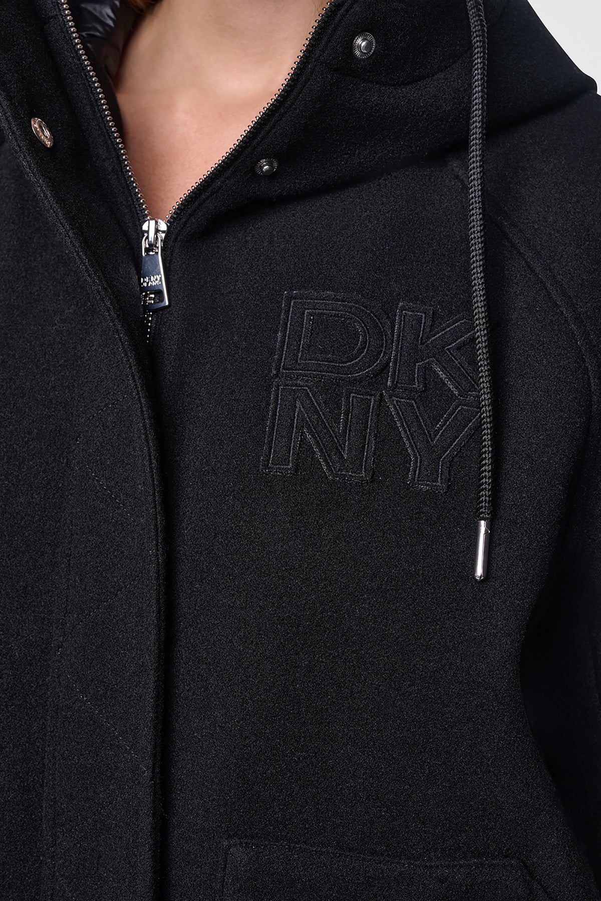 MIX MEDIA HOODED JACKET VIEW 2