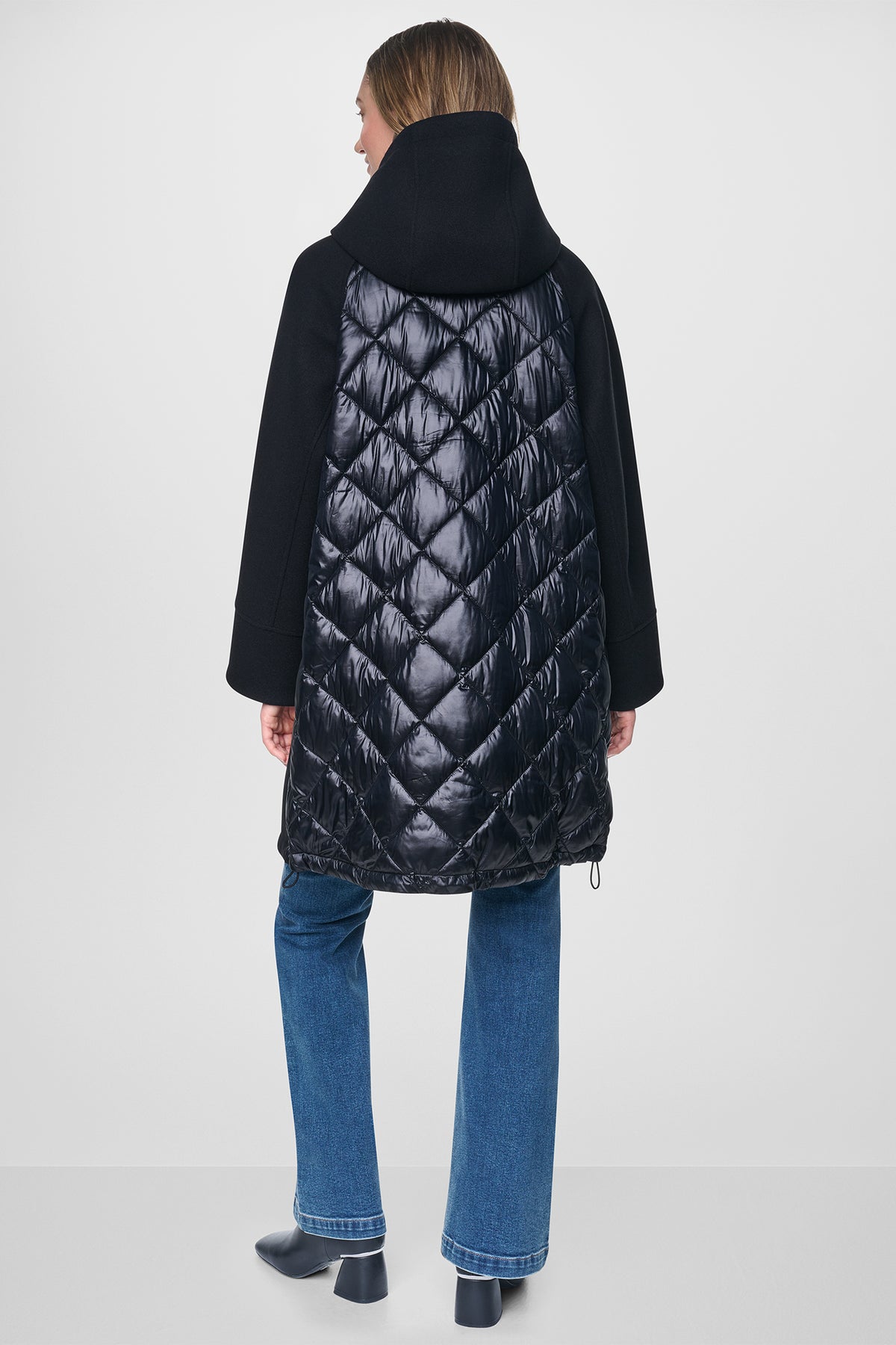 MIX MEDIA HOODED JACKET VIEW 2