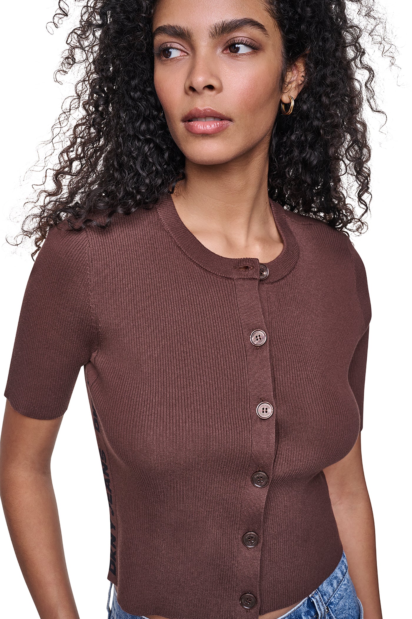 LOGO BUTTON CARDIGAN VIEW 7