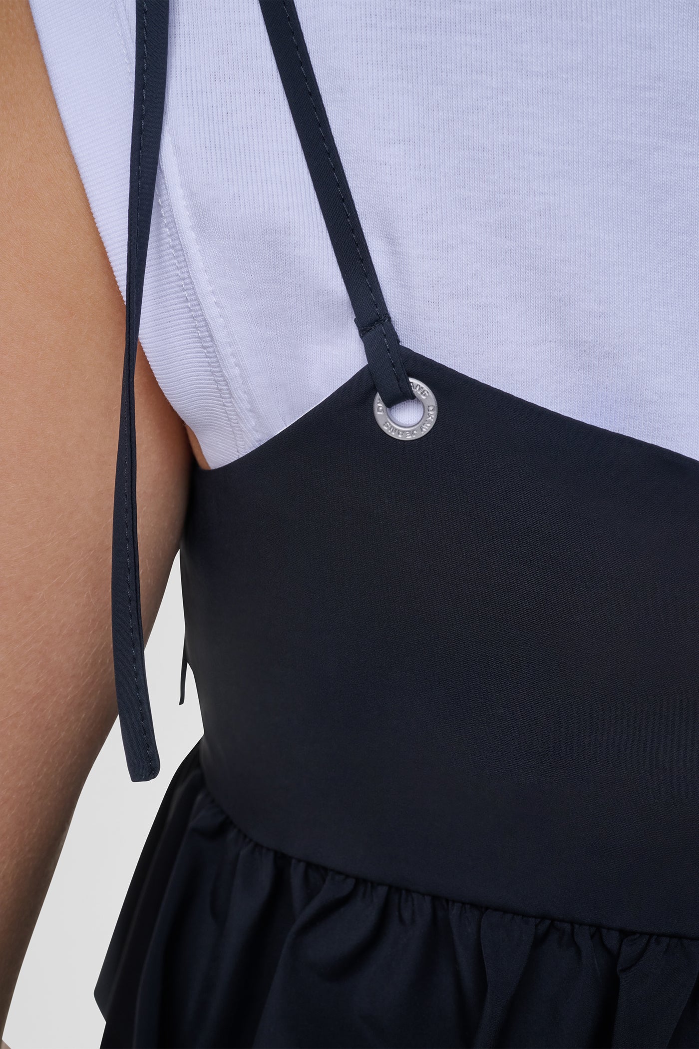 PEPLUM TANK WITH TIED STRAPS VIEW 7