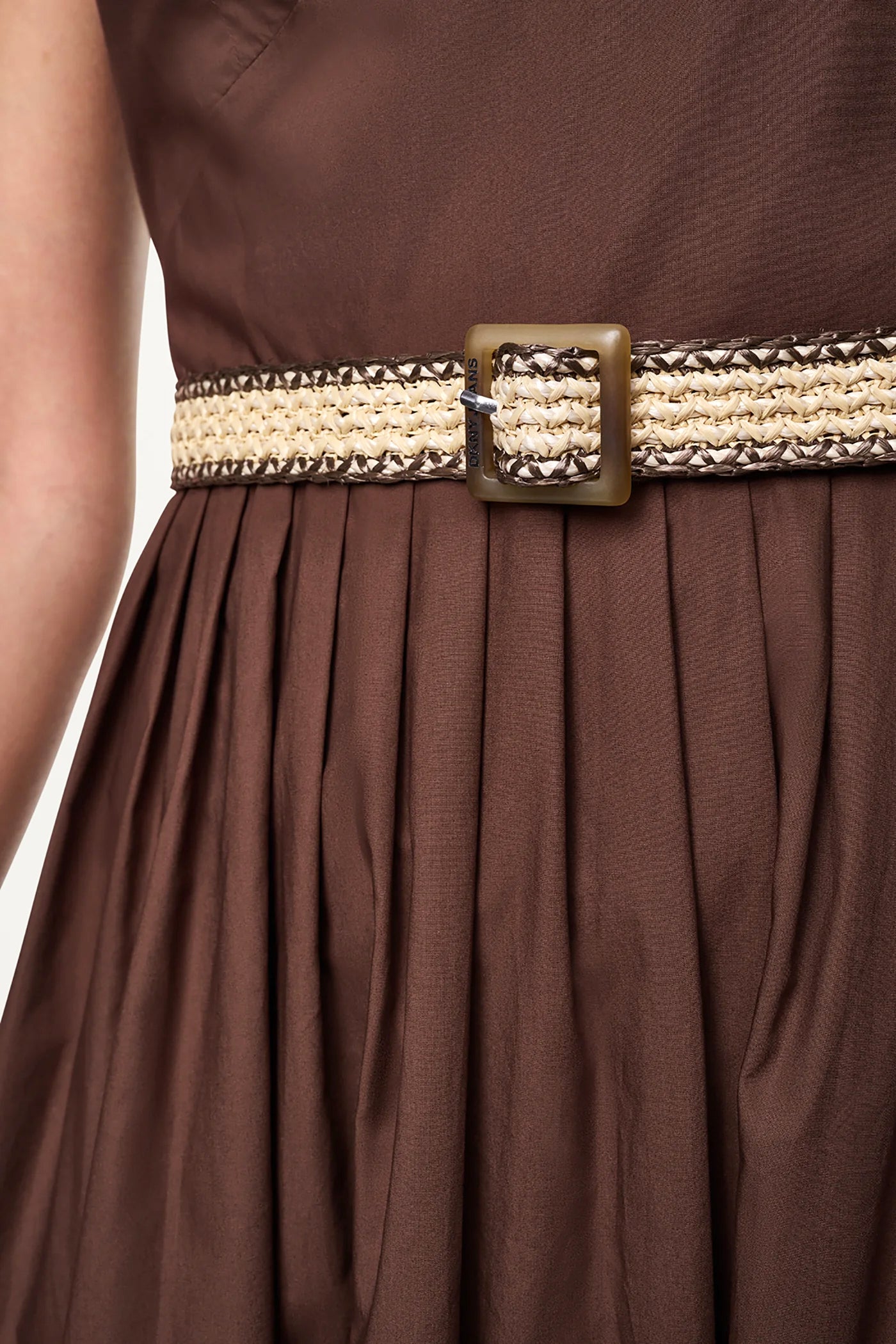 STRAPPY V-NECK MAXI DRESS WITH RAFFIA BELT VIEW 8 | july