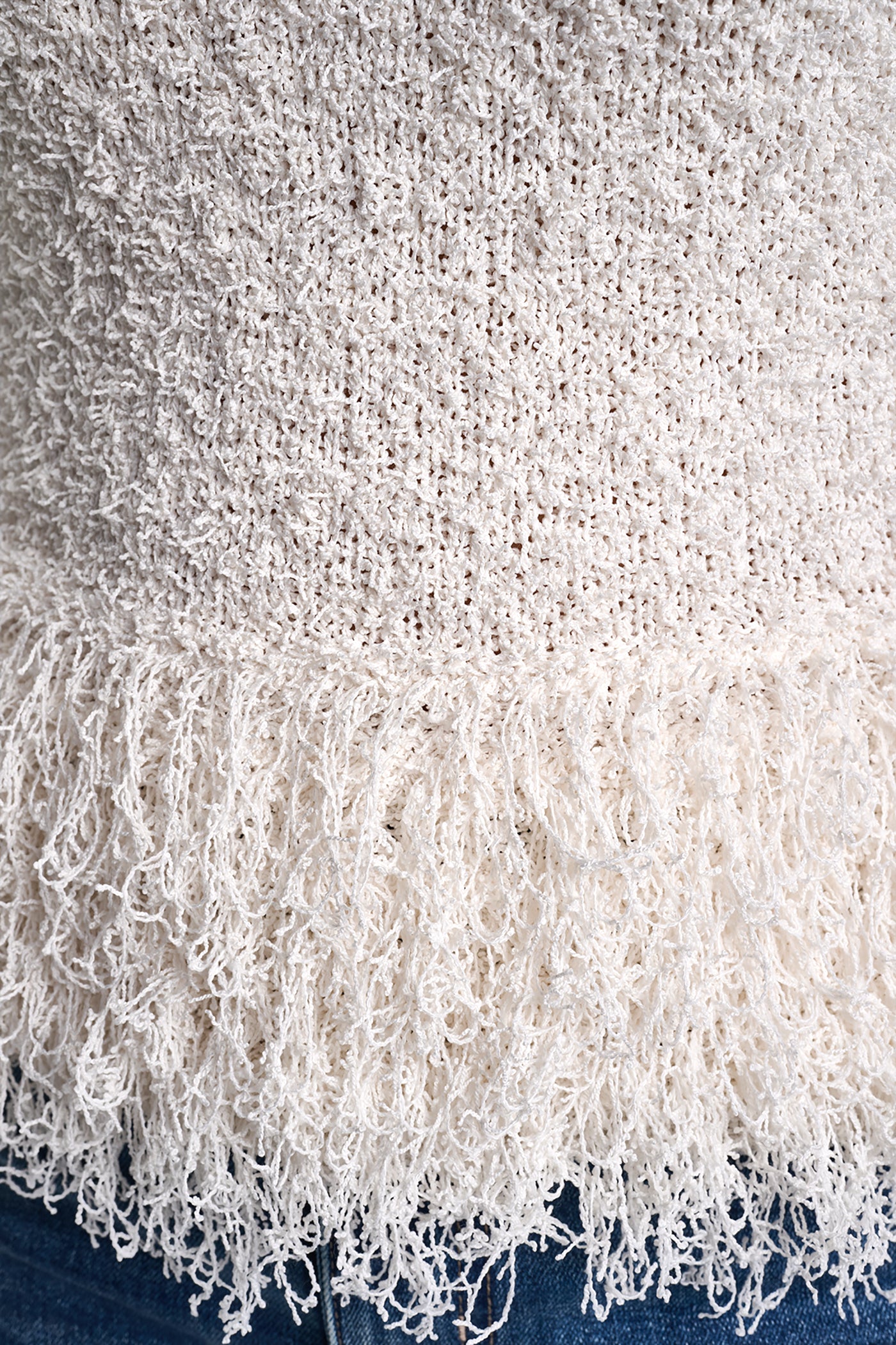 CROPPED FRINGE TANK VIEW 7 | Clothing