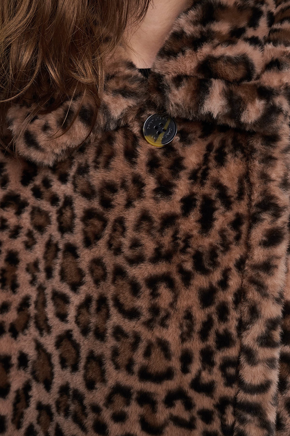 ASYMMETRICAL FAUX FUR PONCHO VIEW 2