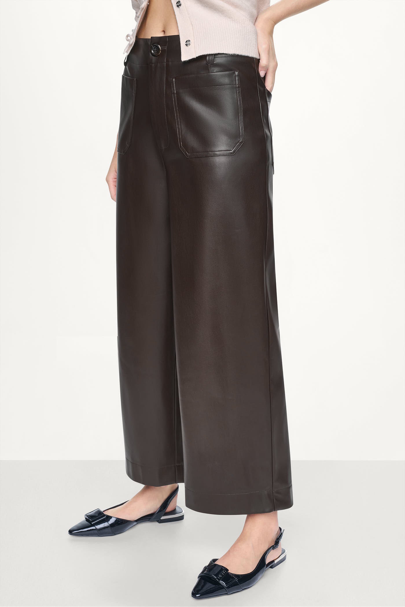 HIGH-RISE CROPPED WIDE LEG PANT VIEW 2