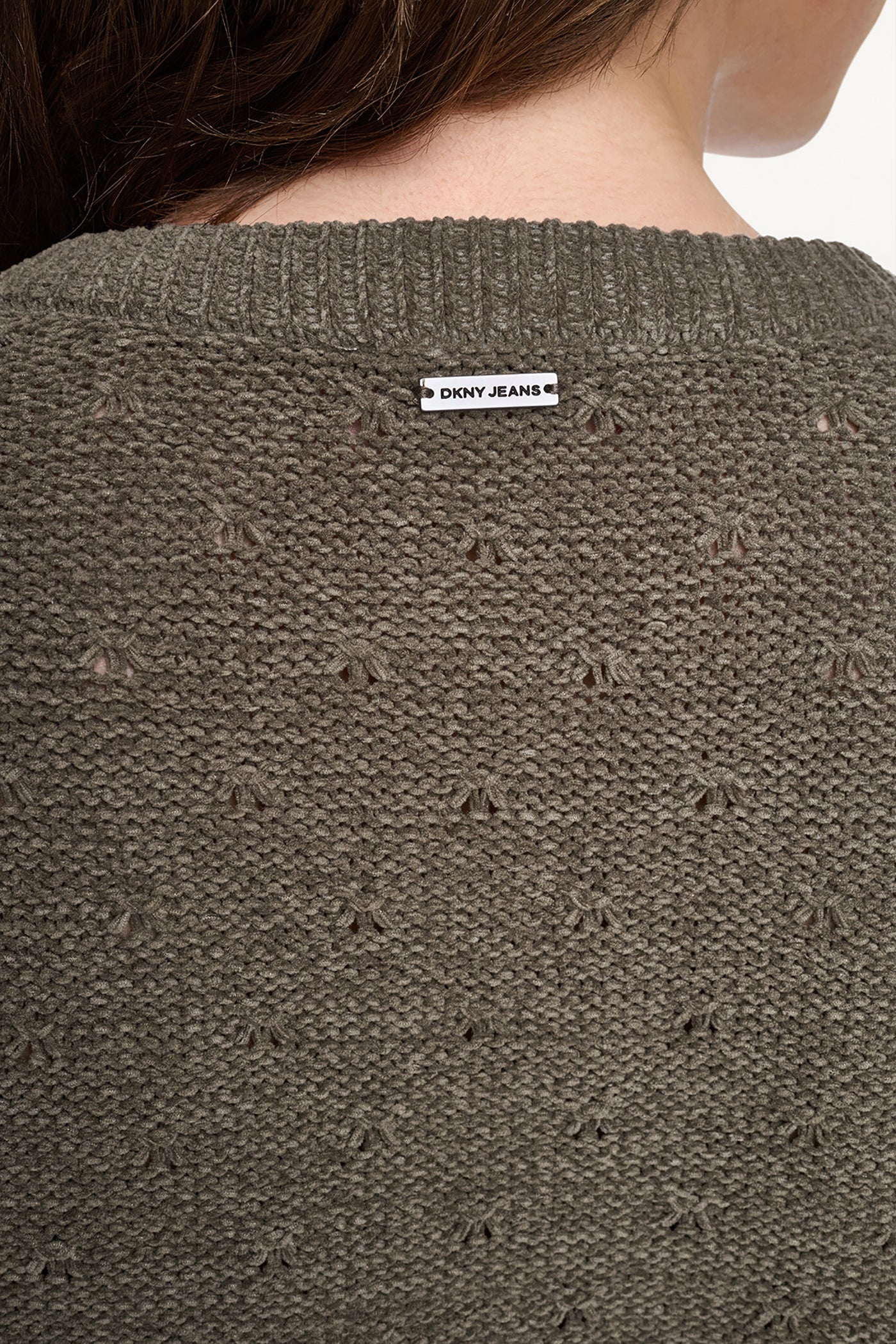 ELBOW SLEEVE CHENILLE CARDIGAN VIEW 7