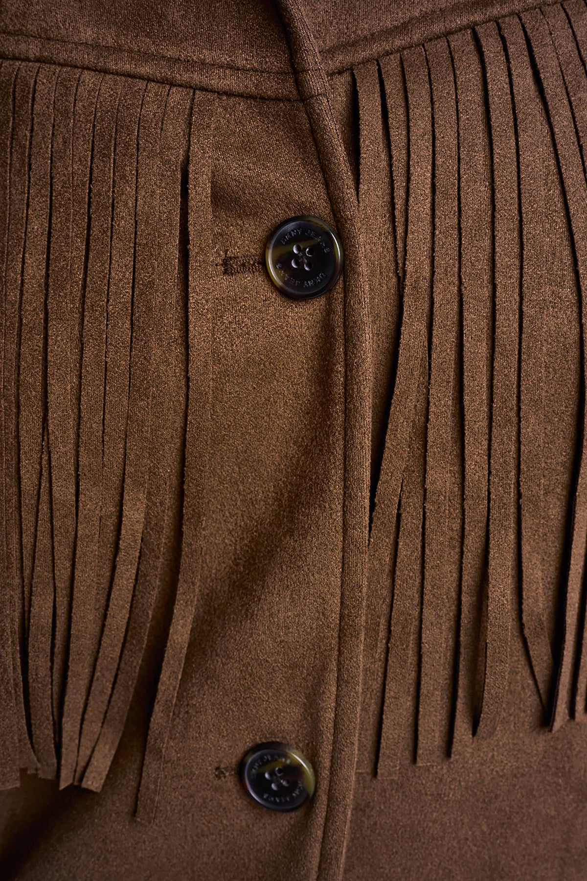 FAUX SUEDE FRINGE JACKET VIEW 2