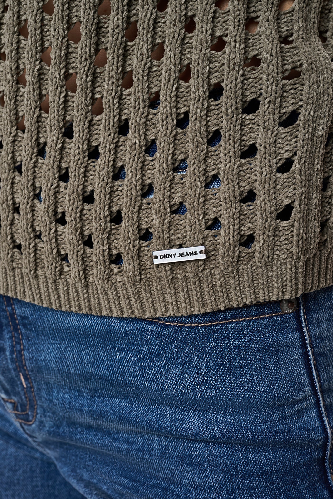 CHENILLE FLUTTER SLEEVE SWEATER VIEW 8