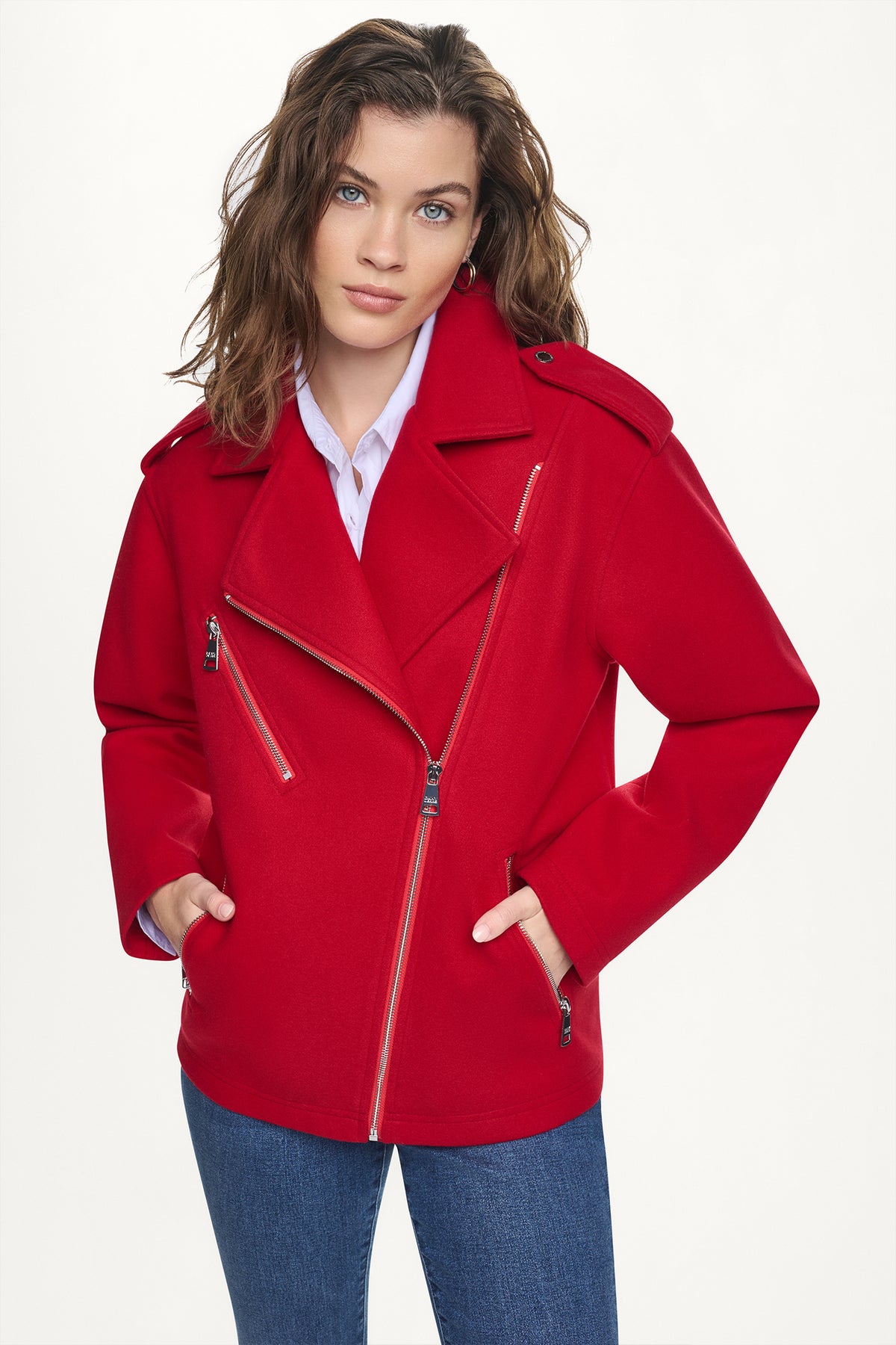 ASYMMETRICAL MOTO JACKET VIEW 1
