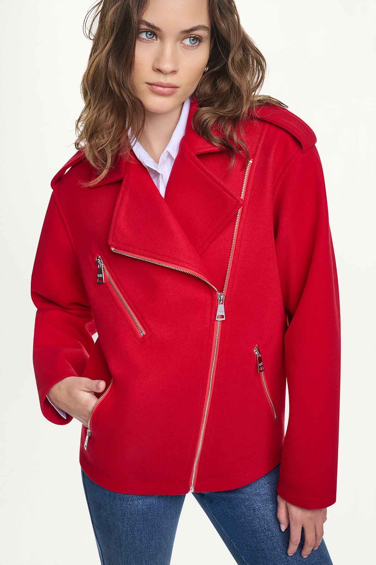 ASYMMETRICAL MOTO JACKET VIEW 2