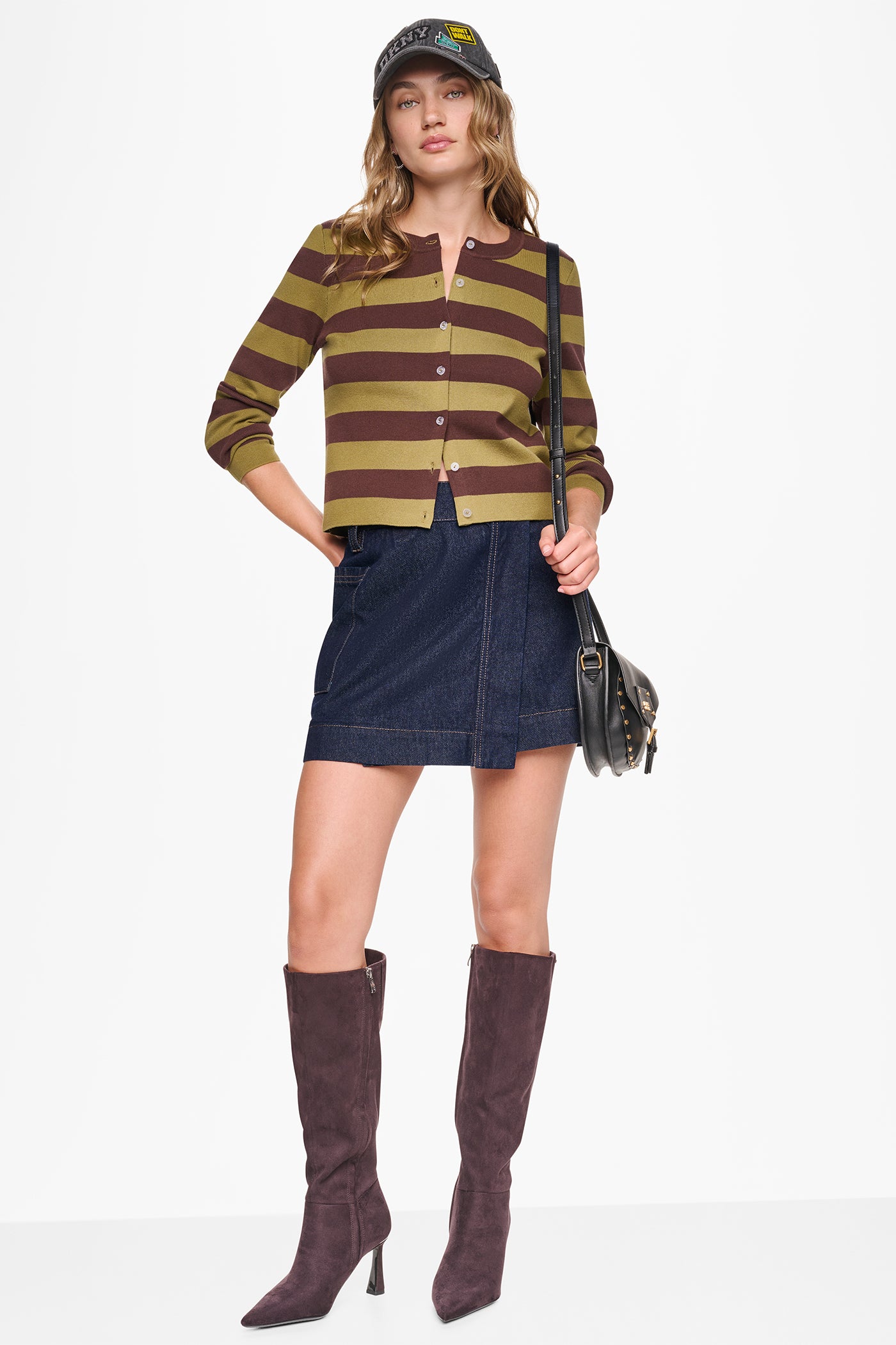 CROPPED STRIPED CARDIGAN VIEW 7