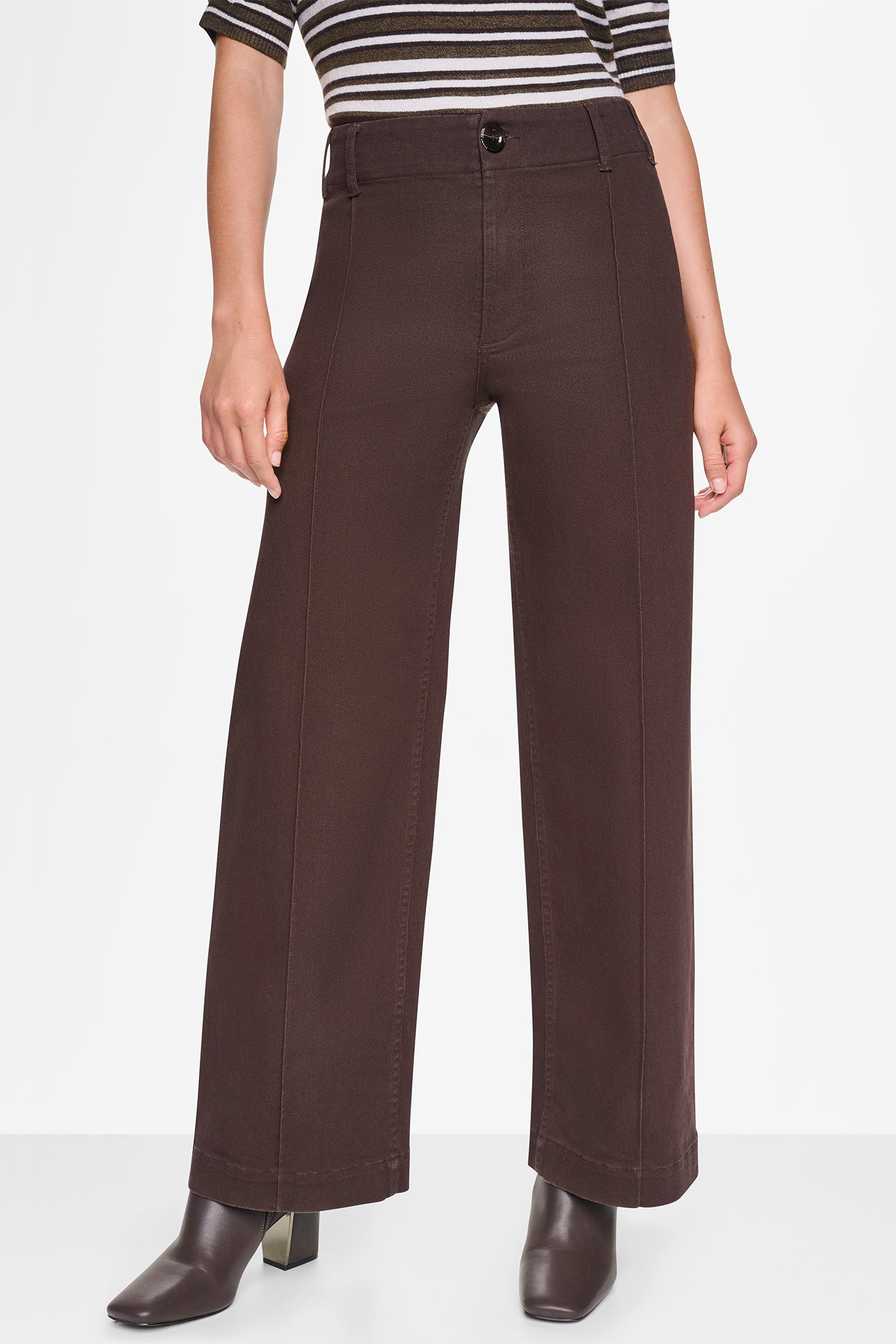 HIGH-RISE PINTUCKED WIDE-LEG JEAN VIEW 2
