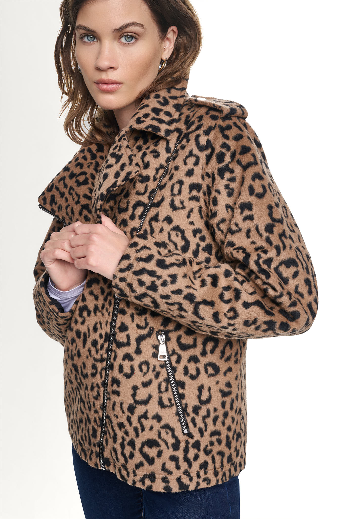 LEOPARD MOTO JACKET VIEW 2
