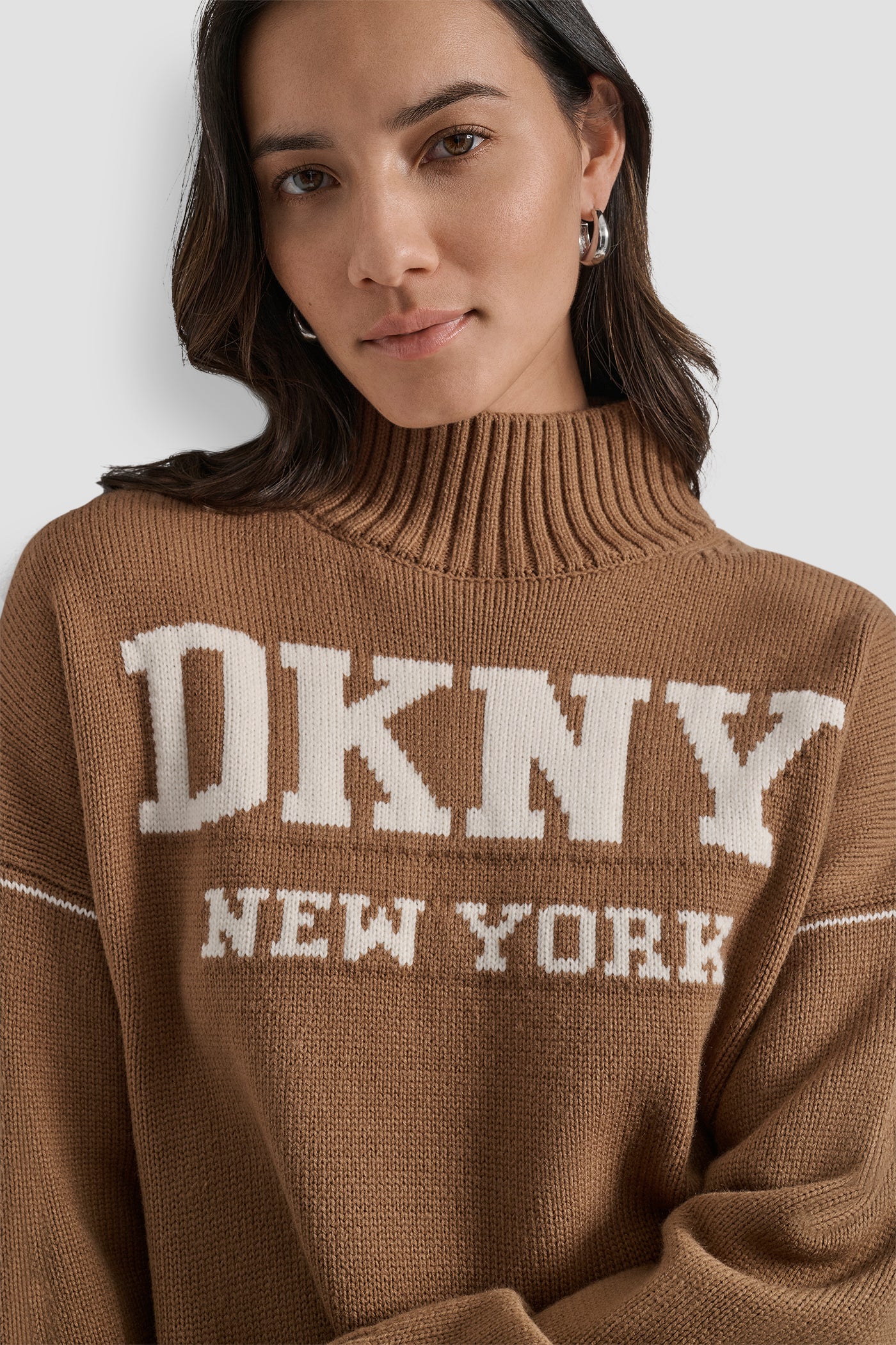 LOGO INTARSIA MOCK-NECK SWEATER VIEW 5 | Clothing
