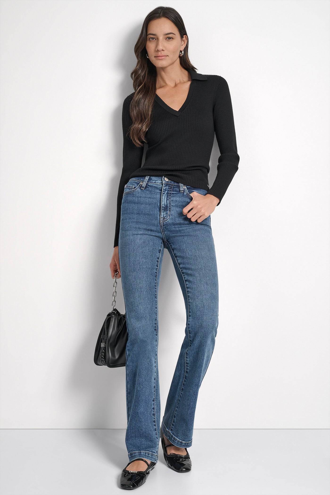 WILLIAMSBURG HIGH RISE FLARE  32 INCH INSEAM VIEW 6 | DKNY Promo