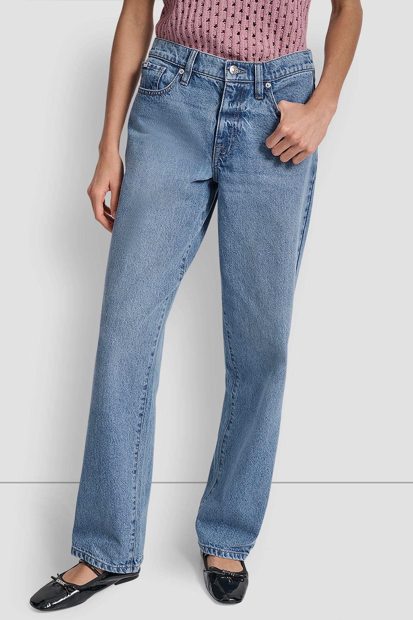 CEDAR STREET VESEY MID RISE RELAXED STRAIGHT 32 INCH INSEAM, FRONT VIEW | Denim Destination