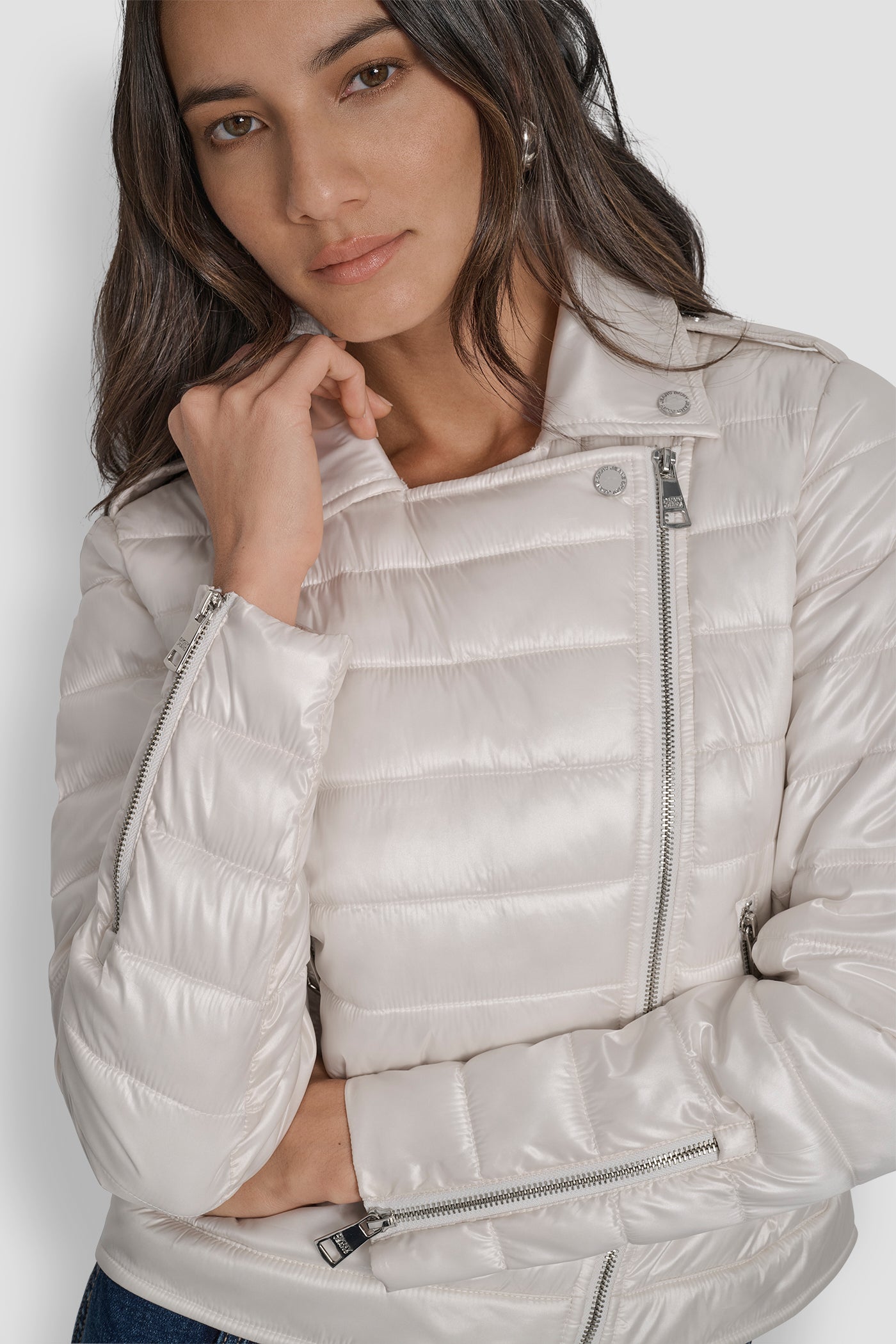 MOTO STYLE LIGHT WEIGHT PUFFER JACKET VIEW 5 | New Arrivals