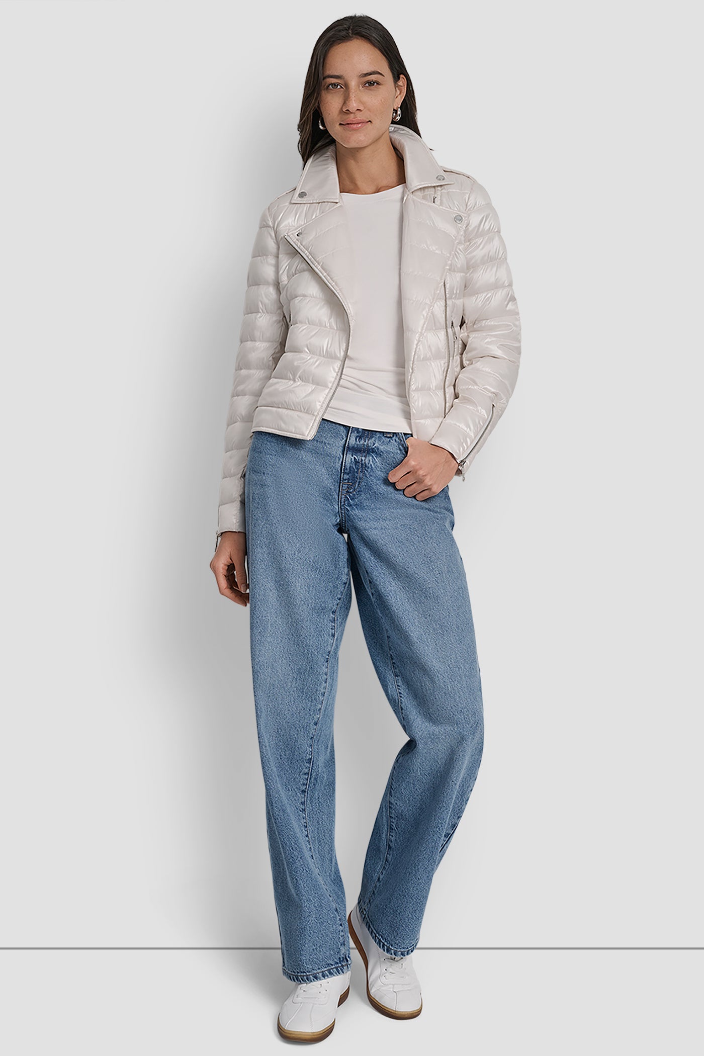 MOTO STYLE LIGHT WEIGHT PUFFER JACKET VIEW 8 | New Arrivals