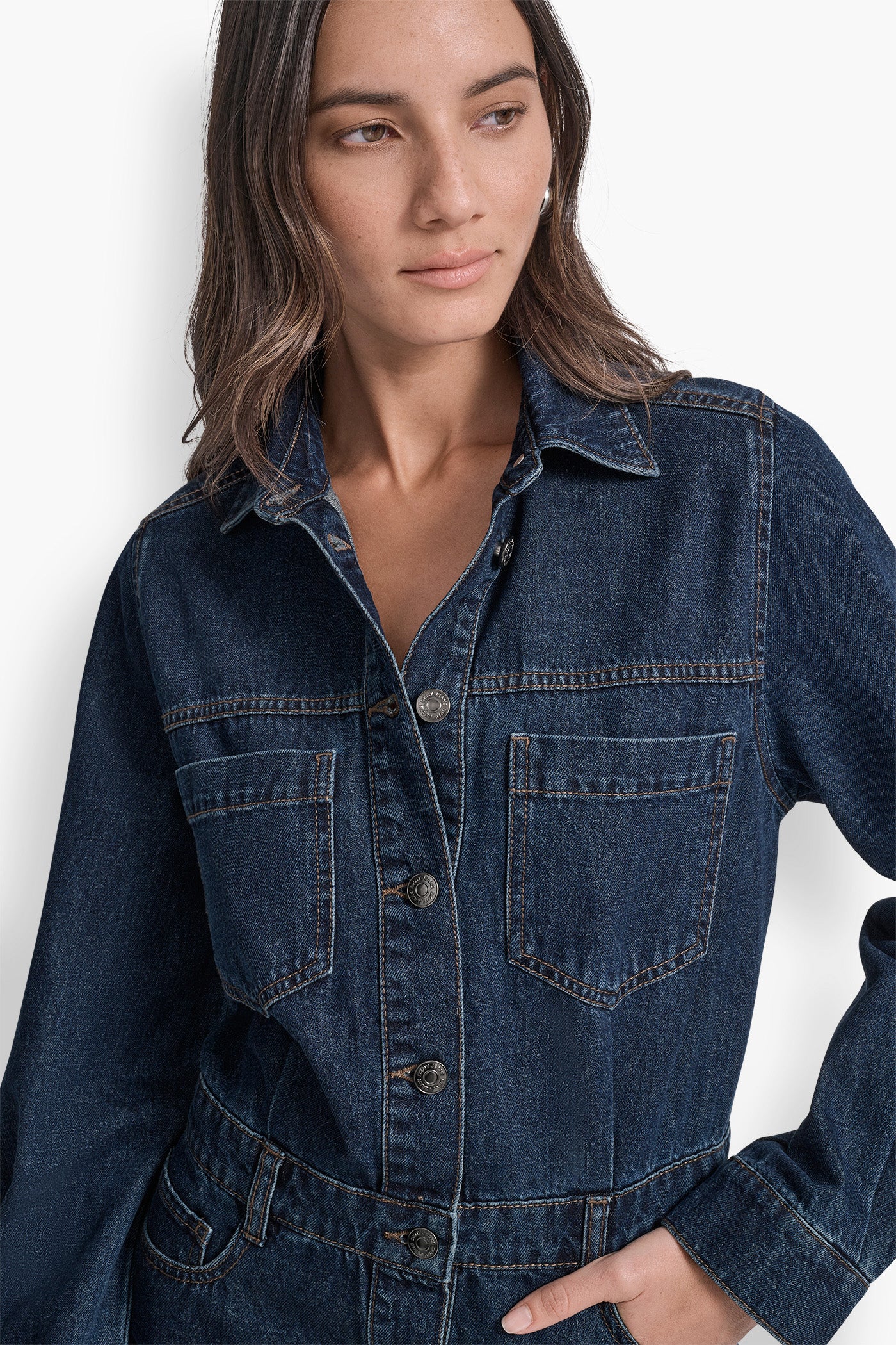 DENIM MINI SHIRT DRESS VIEW 6 | Dresses & Jumpsuits